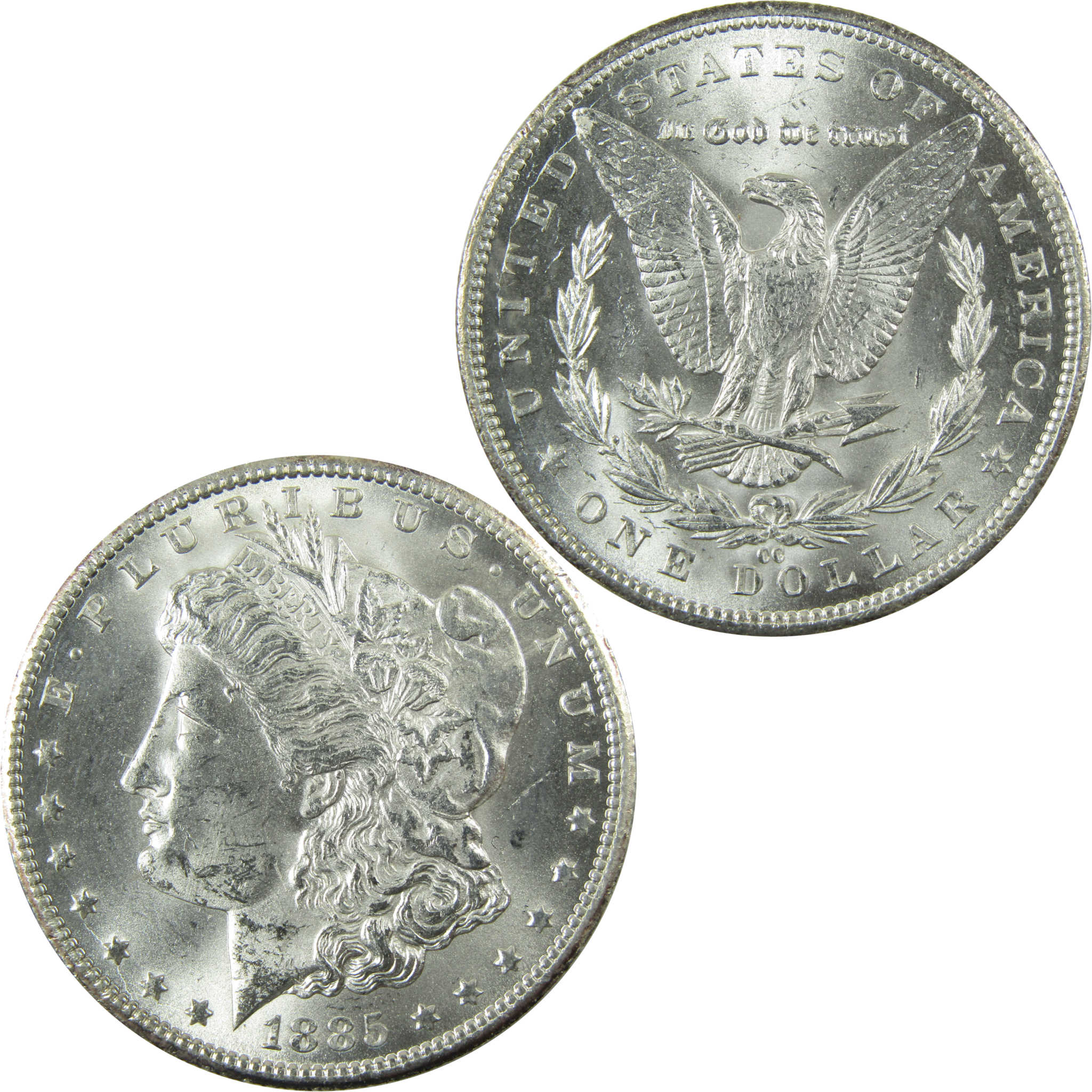 1885 CC Morgan Silver Dollar Uncirculated Mint State SKU:CP1355 - Morgan coin - Morgan silver dollar - Morgan silver dollar for sale - Profile Coins & Collectibles
