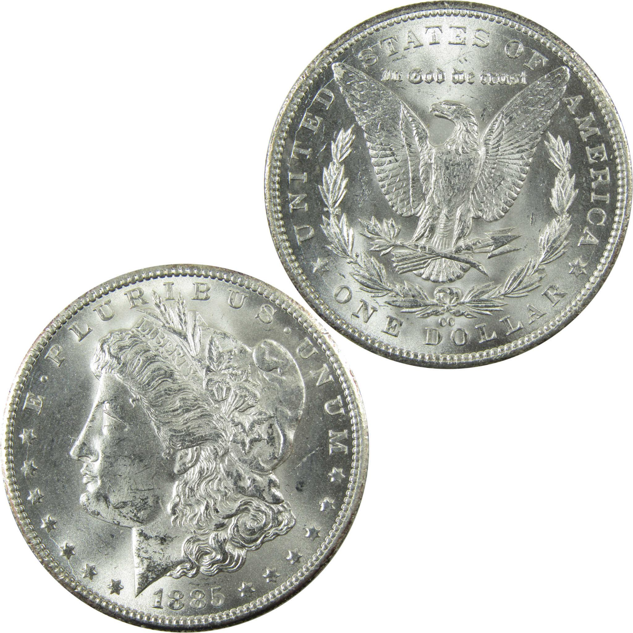 1885 CC Morgan Silver Dollar Uncirculated Mint State SKU:CP1355 - Morgan coin - Morgan silver dollar - Morgan silver dollar for sale - Profile Coins & Collectibles