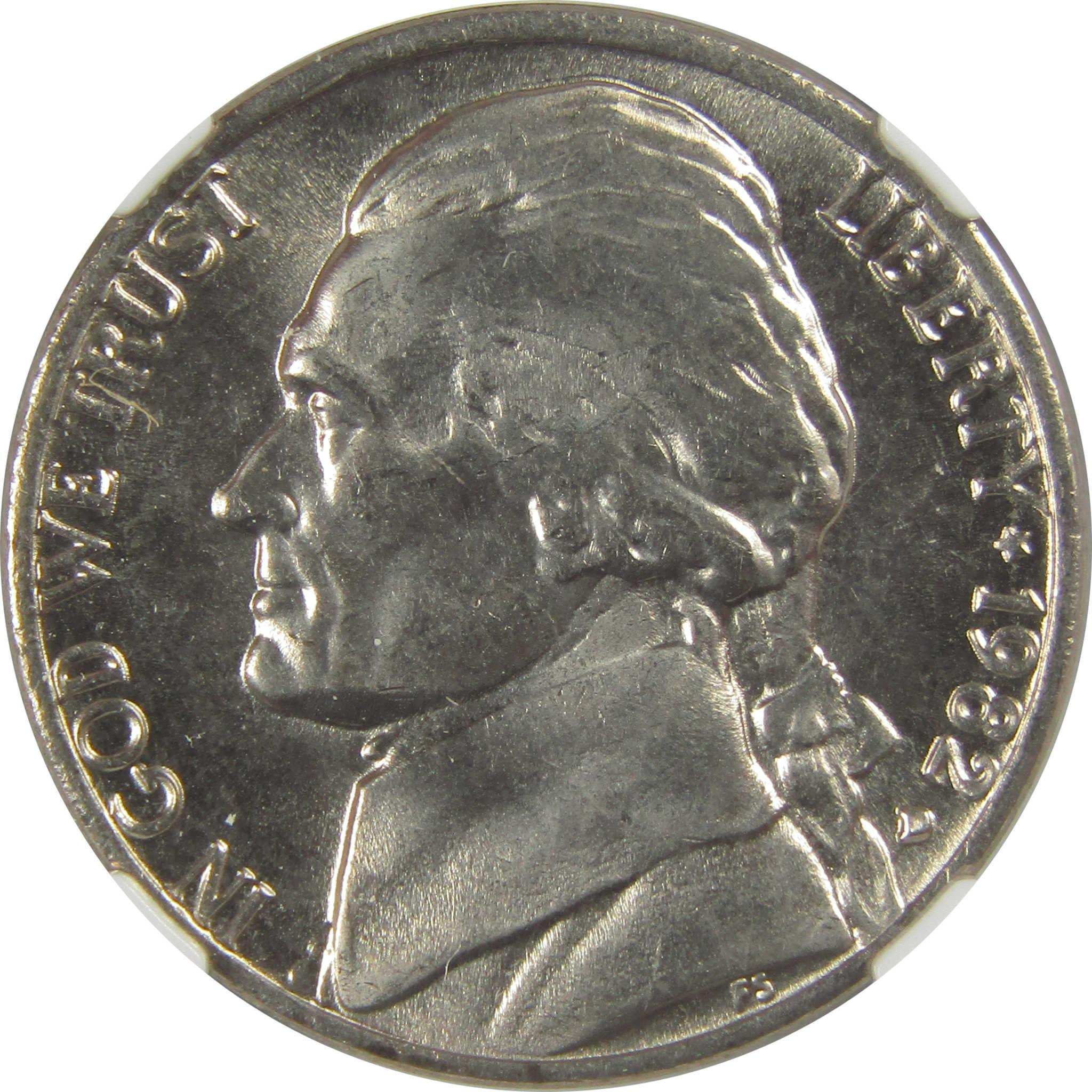 1982 D Jefferson Nickel MS 66 NGC Original Bag Fragment SKU:I20343