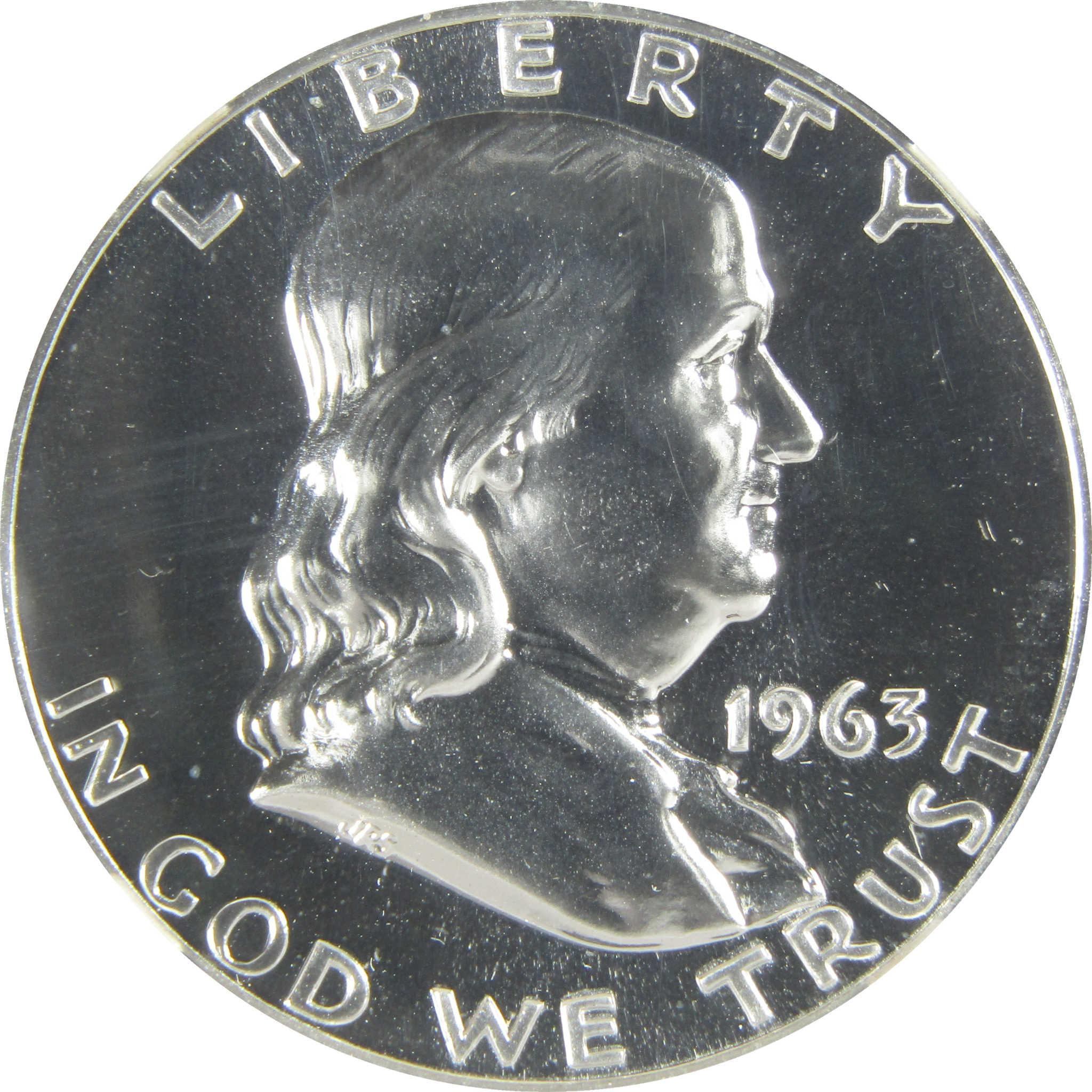 1963 Franklin Silver Half Dollar PF 69 NGC Proof 50c Coin SKU:I27432