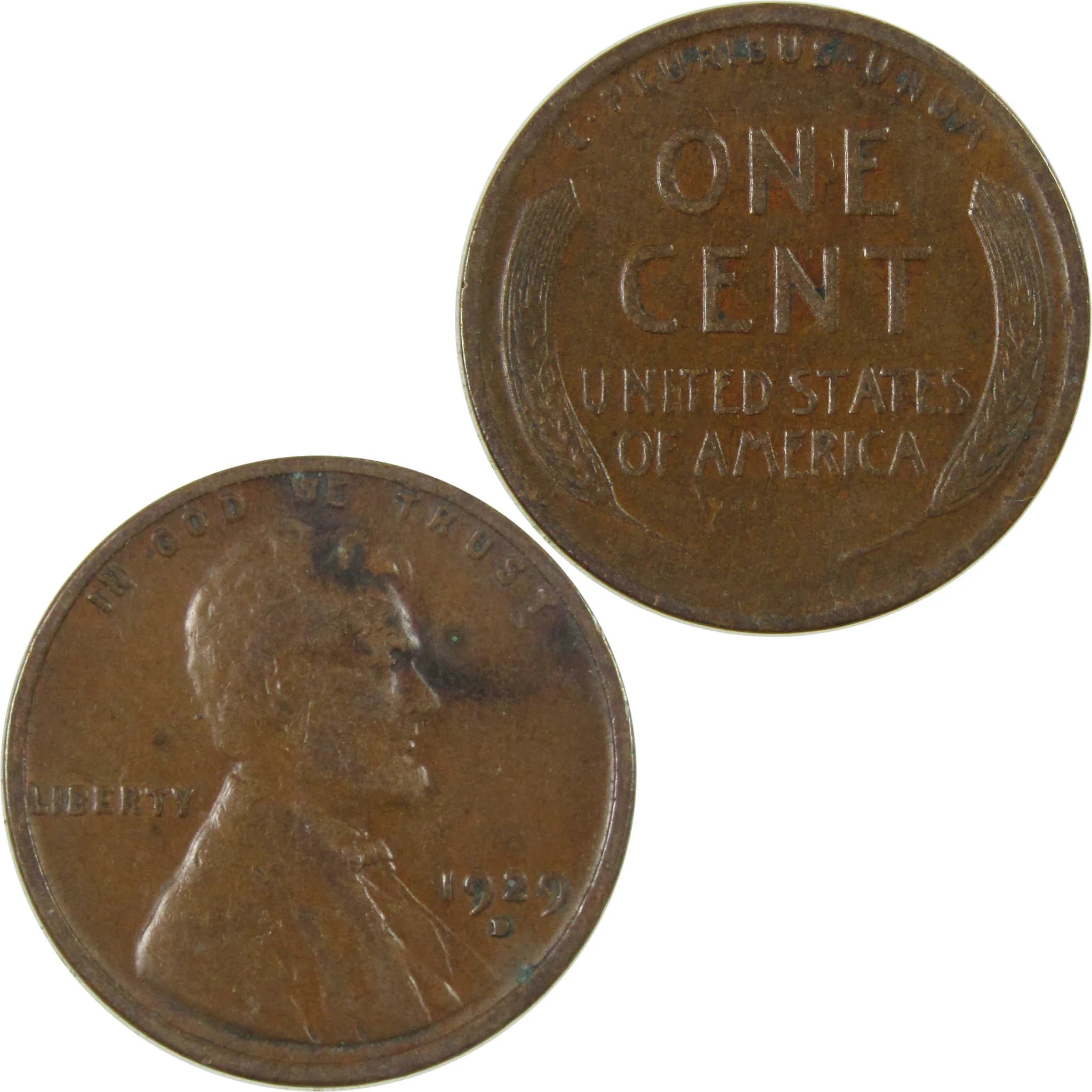 1929 D Lincoln Wheat Cent VG Very Good Penny 1c Coin SKU:I27202