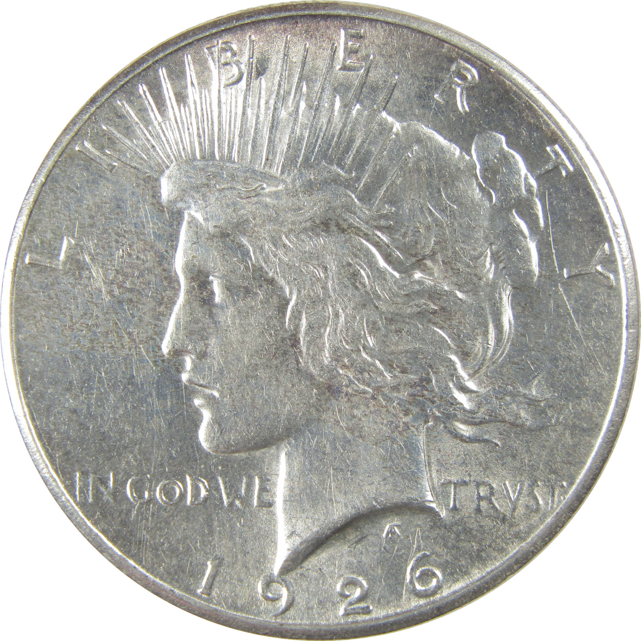 1926 S Peace Dollar AU About Uncirculated Silver $1 Coin SKU:I23417