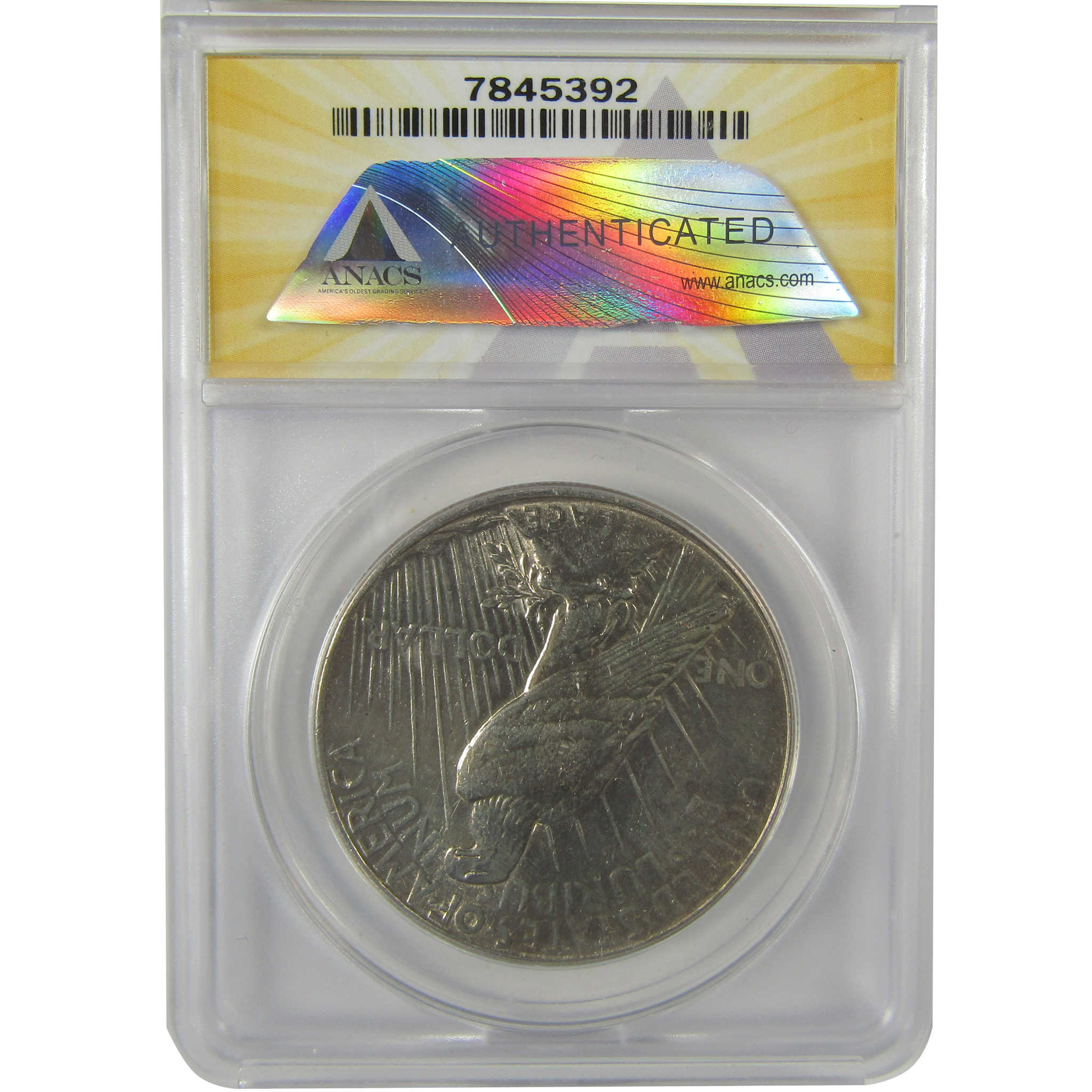 1934 Peace Dollar AU 55 Details ANACS Silver $1 Coin SKU:I21539