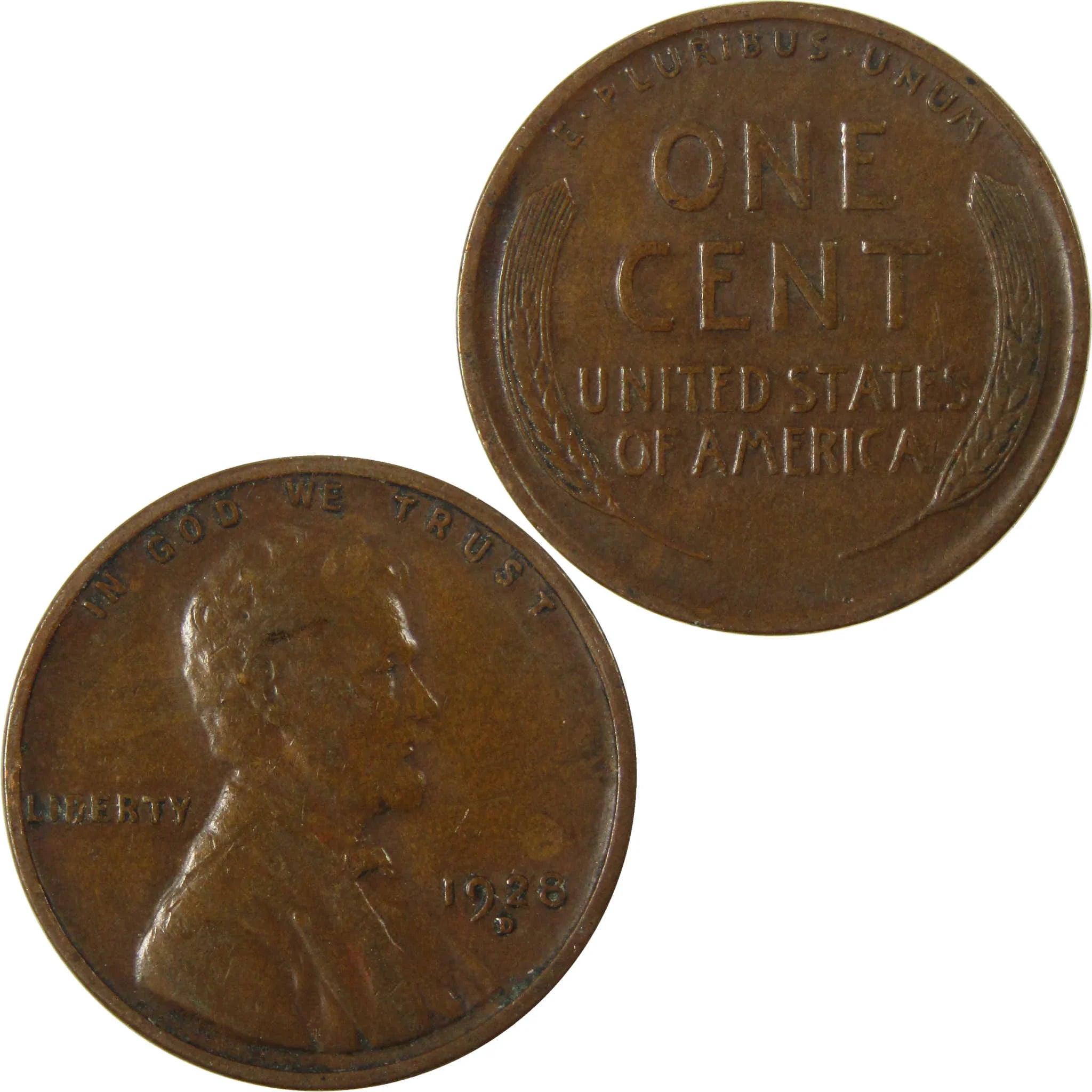 1928 D Lincoln Wheat Cent VF Very Fine Penny 1c Coin SKU:I27603