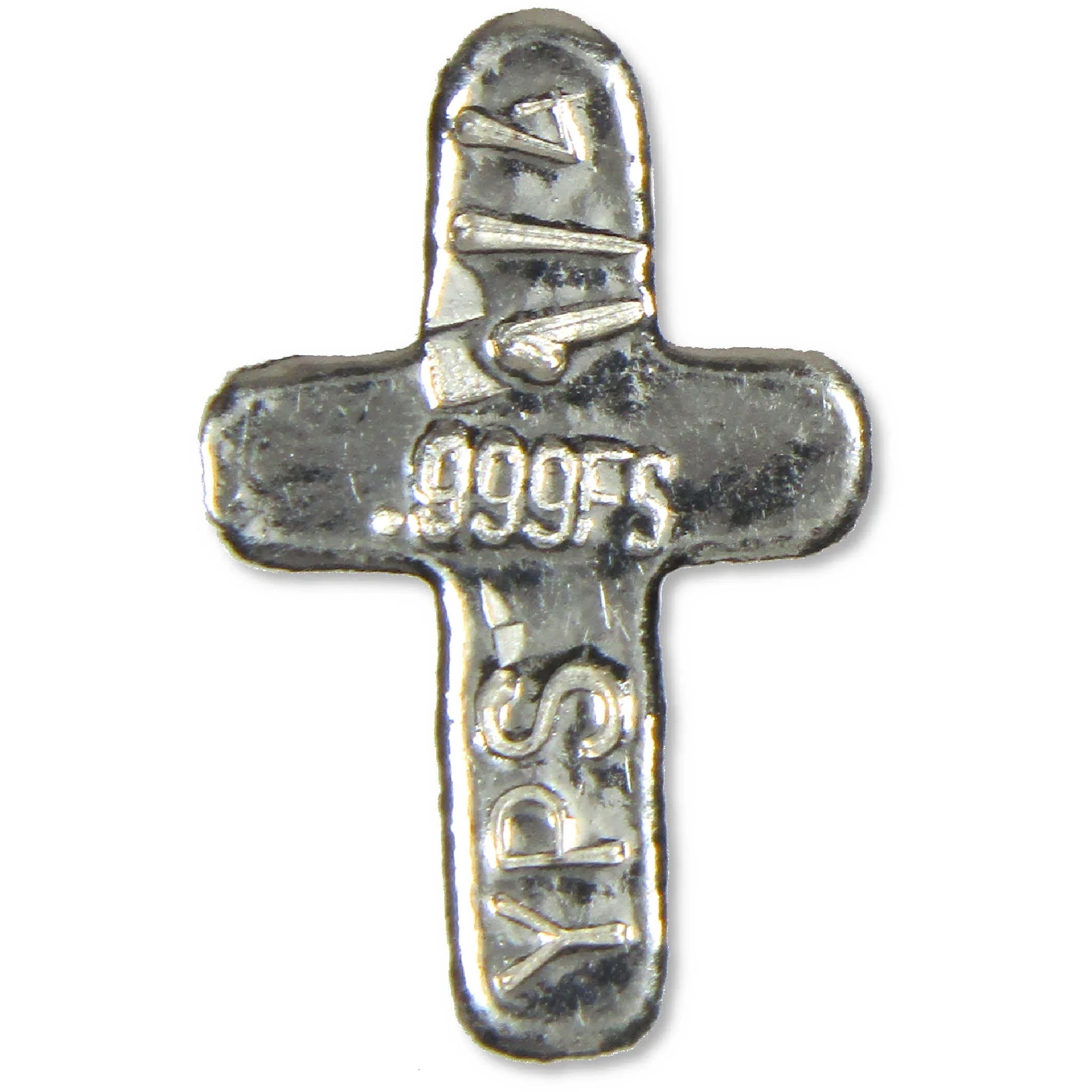 1/4 oz .999 Hand-Poured Silver Cross SKU:OPC220