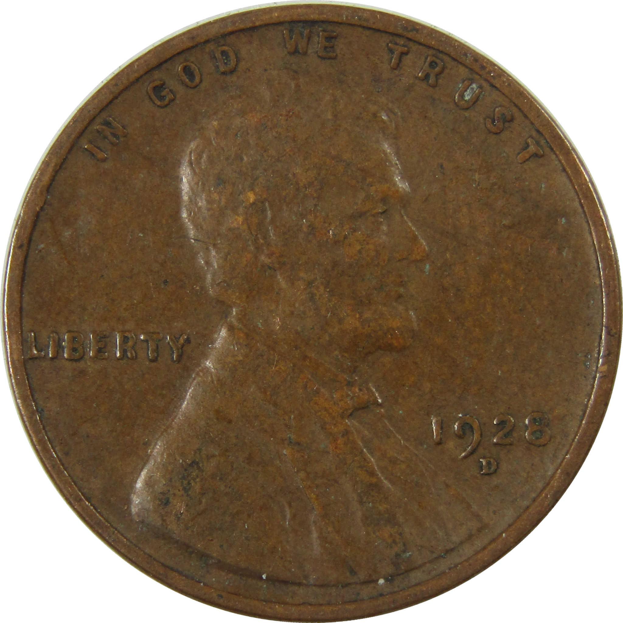 1928 D Lincoln Wheat Cent VF Very Fine Penny 1c Coin SKU:I27616