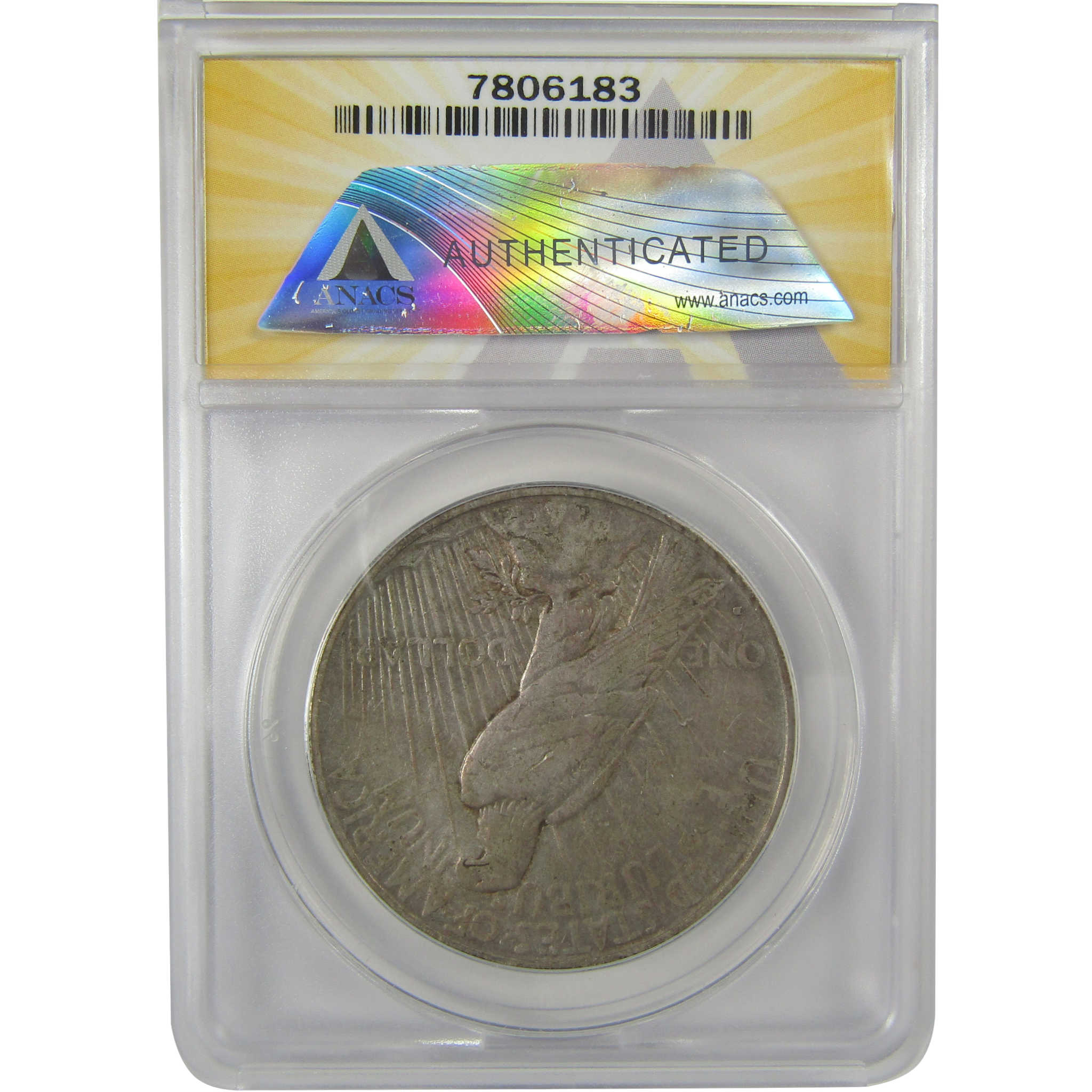 1934 D Peace Dollar EF 40 ANACS Silver $1 Coin SKU:I20865