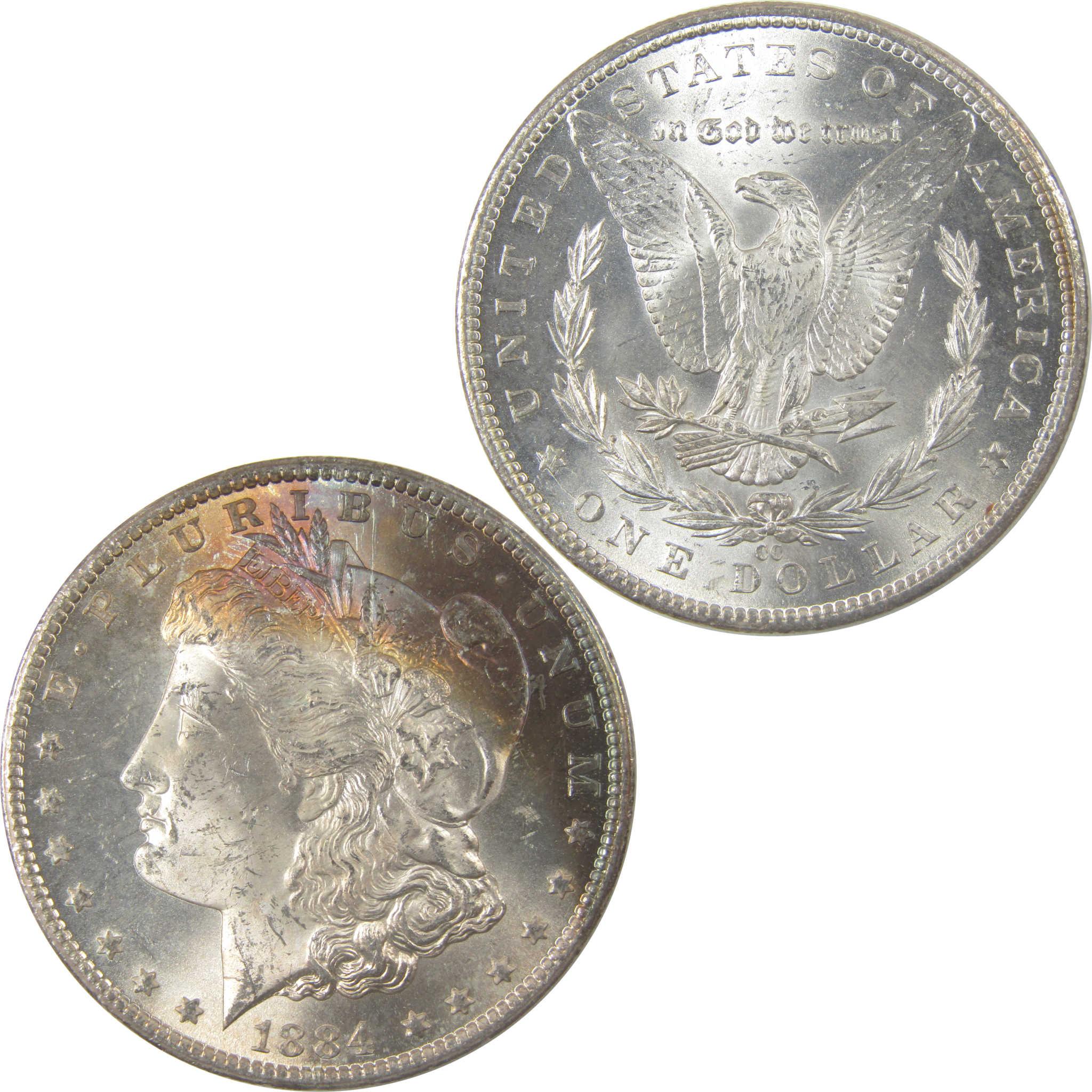 1884 CC Morgan Silver Dollar BU Choice Uncirculated Toned SKU:I24653