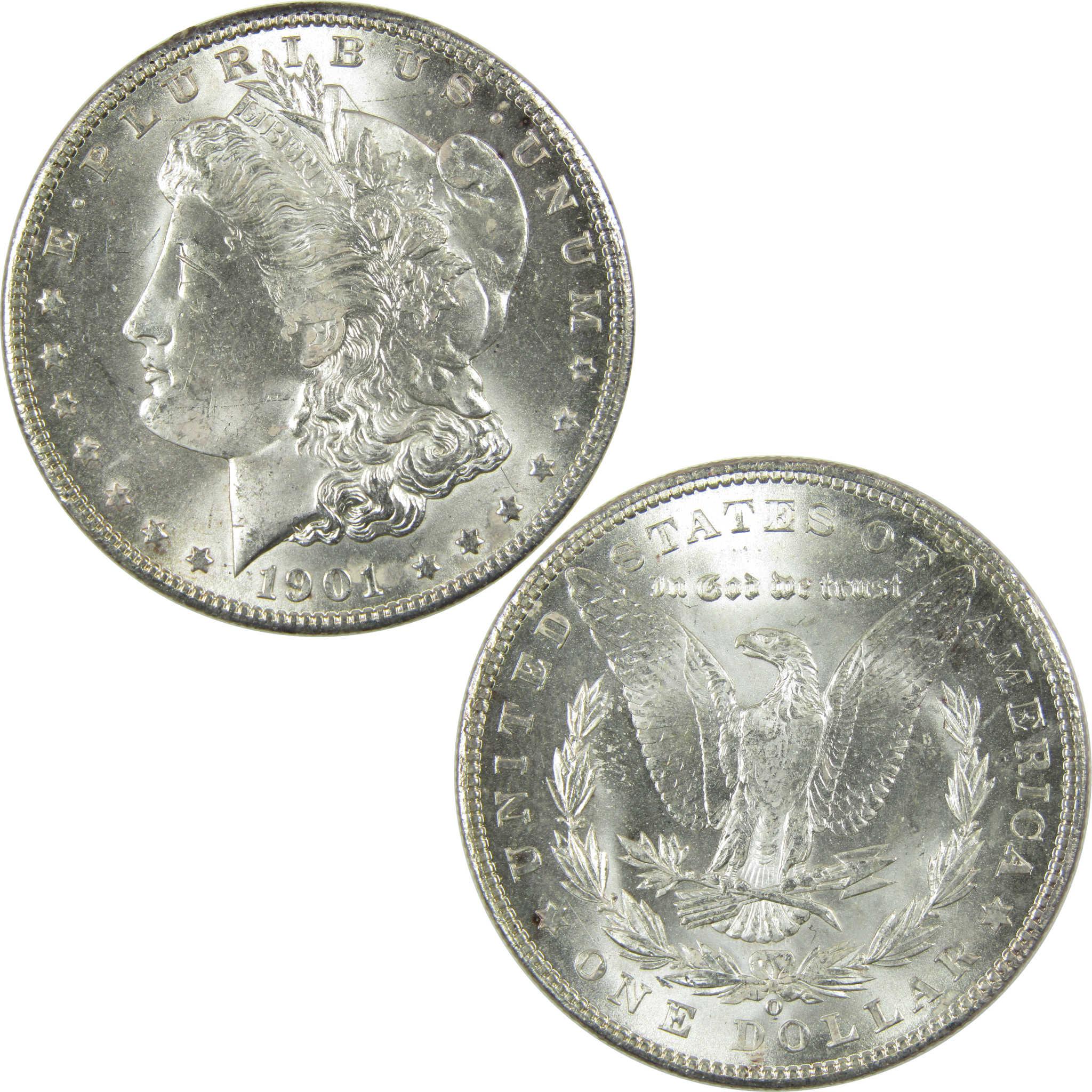 1901 O Morgan Silver Dollar Uncirculated Mint State $1 Coin SKU:I27795 - Morgan coin - Morgan silver dollar - Morgan silver dollar for sale - Profile Coins & Collectibles