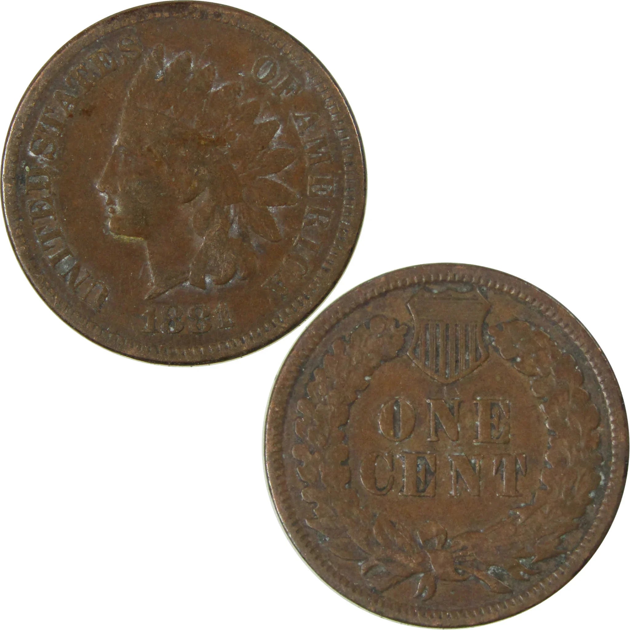 1881 Indian Head Cent VF Very Fine Penny 1c Coin SKU:I27010