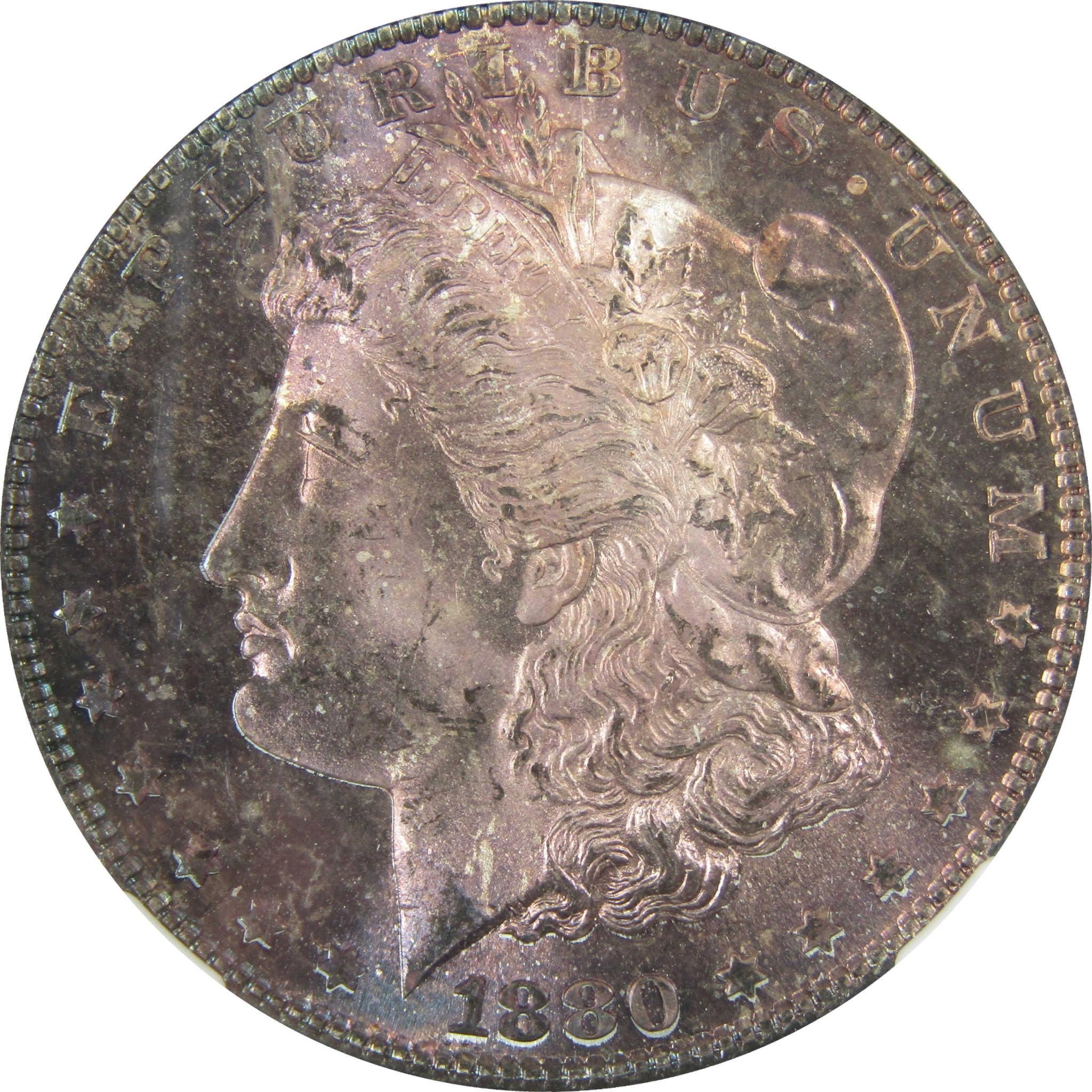 1880 S Morgan Silver Dollar MS 65 NGC Toned Obverse SKU:I27919
