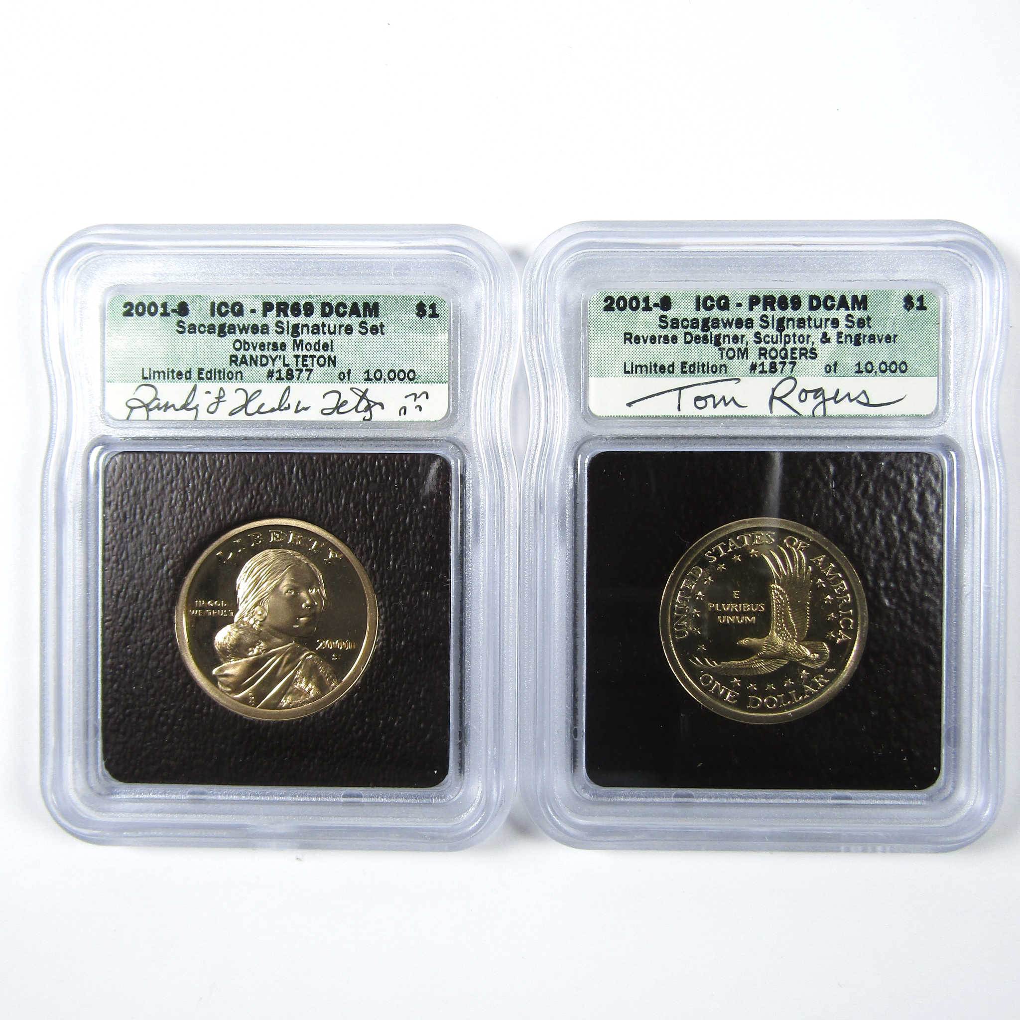 2001 Sacagawea Signature 6 Piece Dollar Set ICG SKU:CPC6611