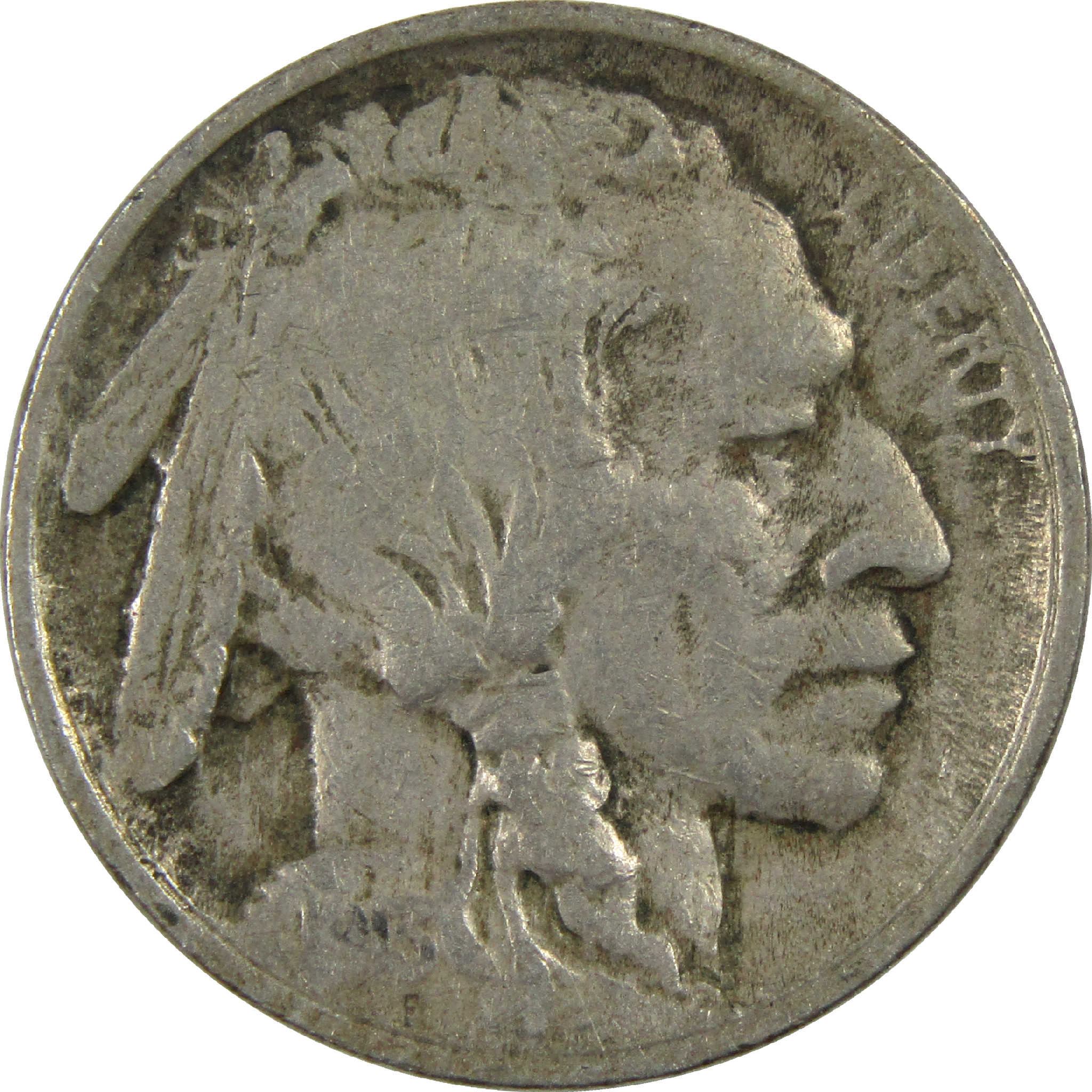 1913 Type 2 Indian Head Buffalo Nickel G Good 5c Coin SKU:I12604