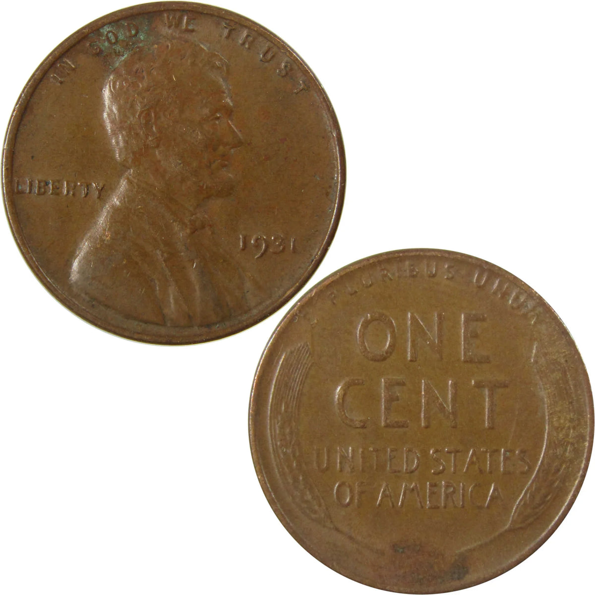 1931 Lincoln Wheat Cent XF EF Extremely Fine Penny 1c Coin SKU:I26836
