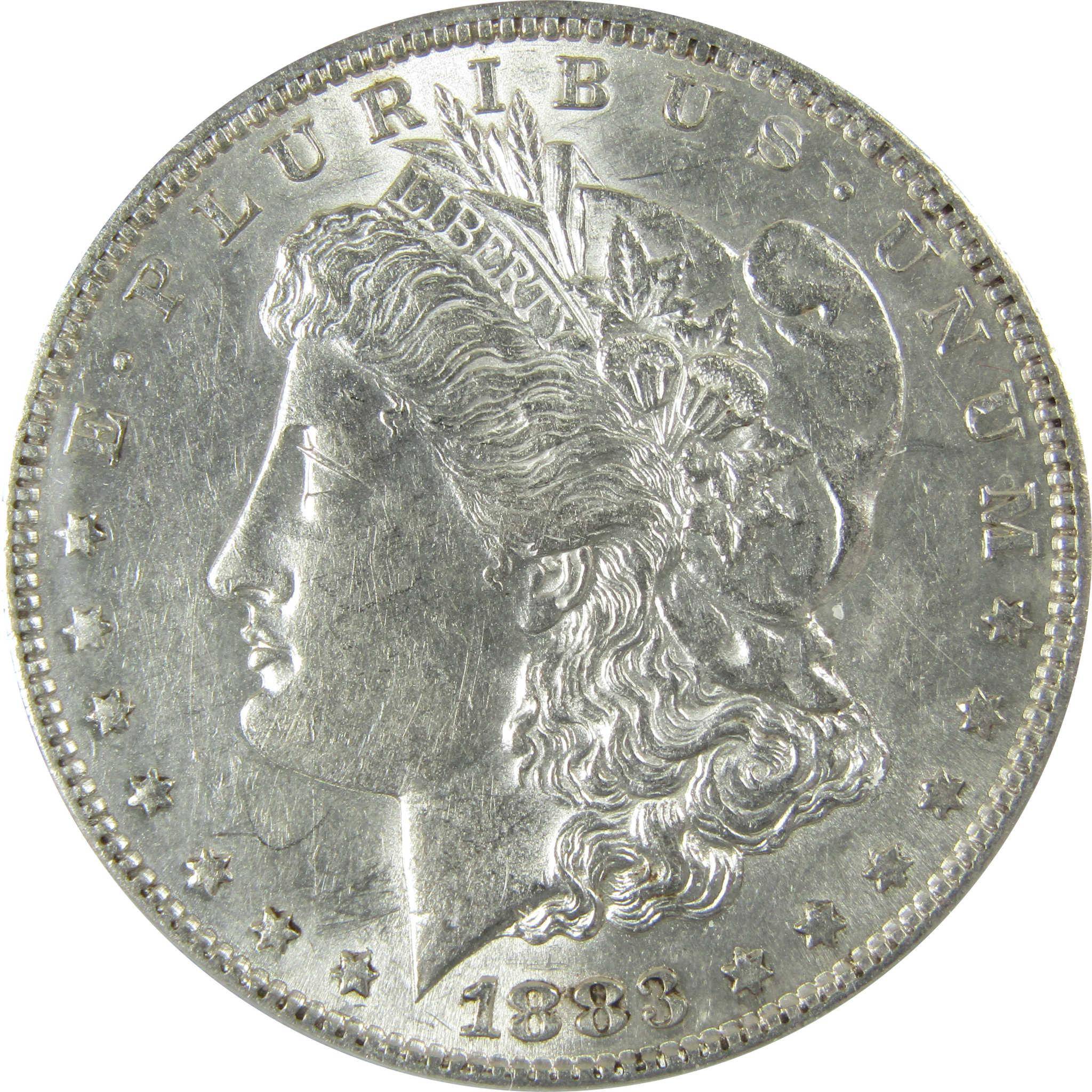 1883 S Morgan Silver Dollar AU 50 Details ANACS $1 Coin SKU:CP603 - Morgan coin - Morgan silver dollar - Morgan silver dollar for sale - Profile Coins & Collectibles