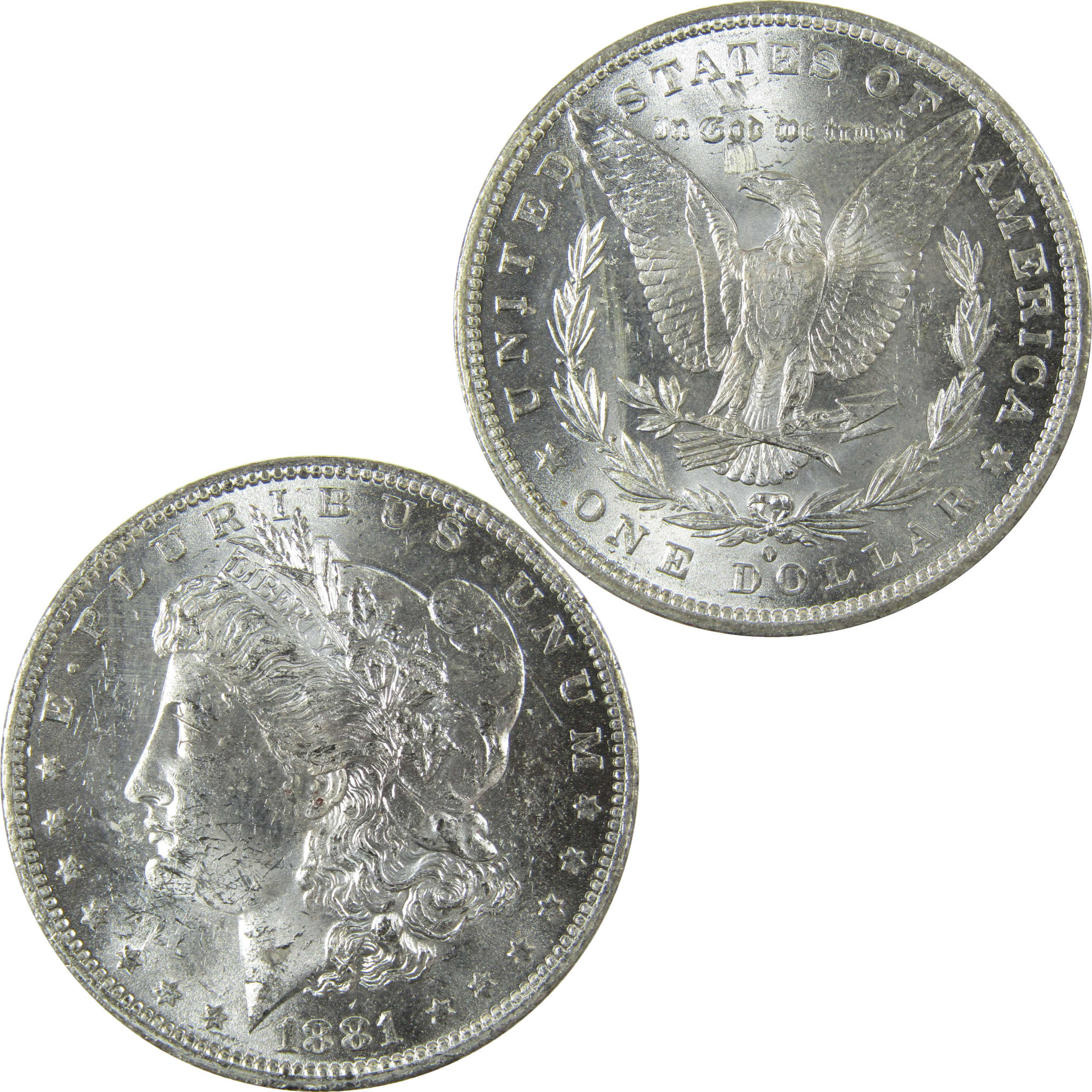 1881 O Morgan Silver Dollar Uncirculated Mint State $1 Coin SKU:I27720