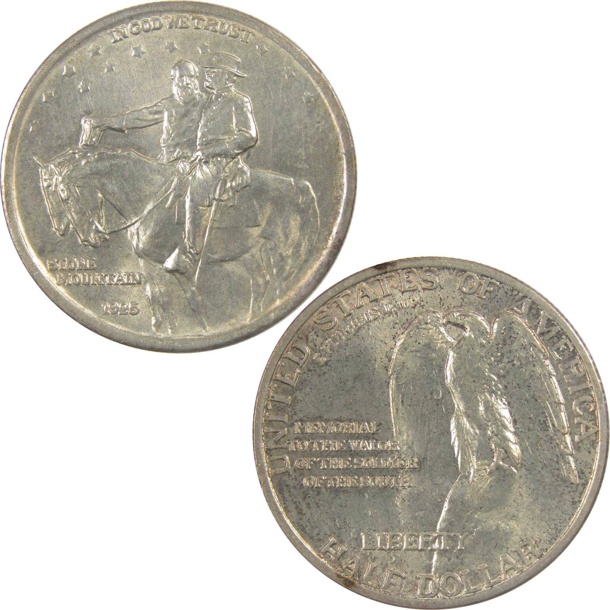 1925 Stone Mountain Memorial Commemorative Silver 50c Unc SKU:I24612