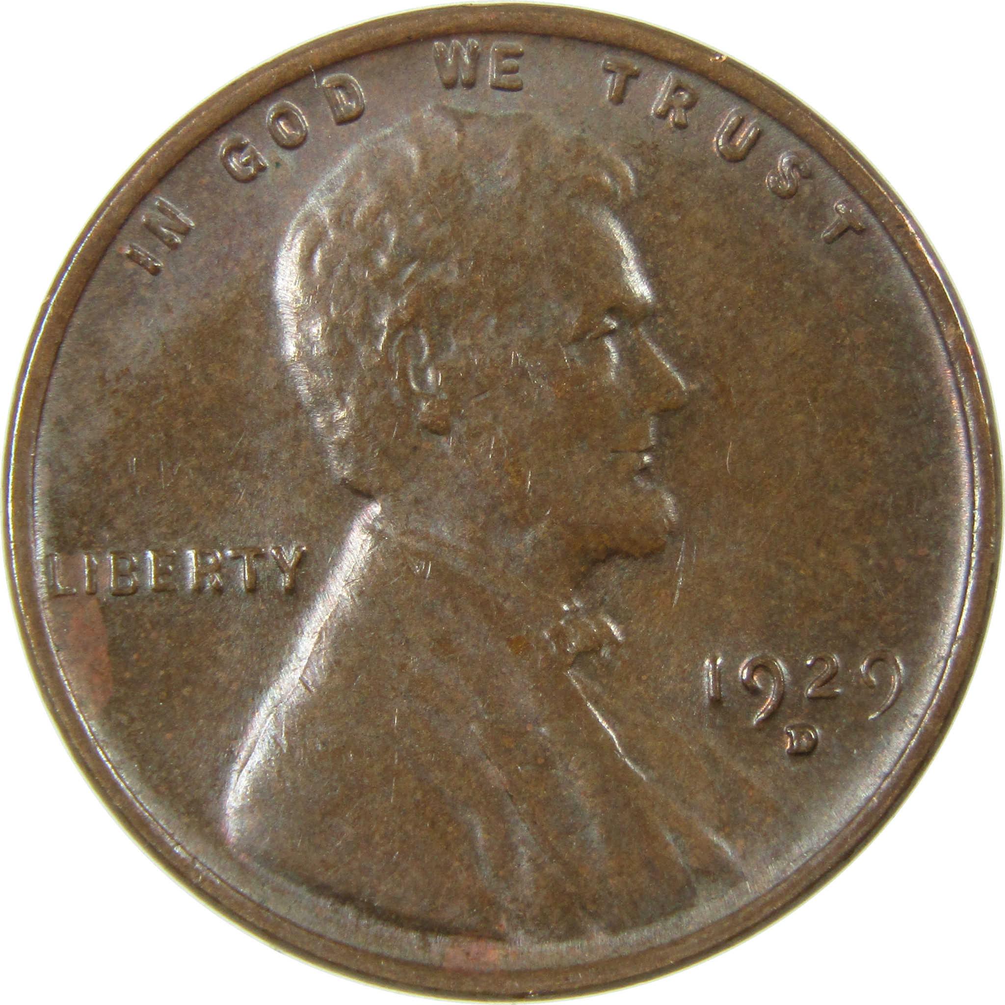 1929 D Lincoln Wheat Cent CH AU Choice About Uncirculated SKU:I27658