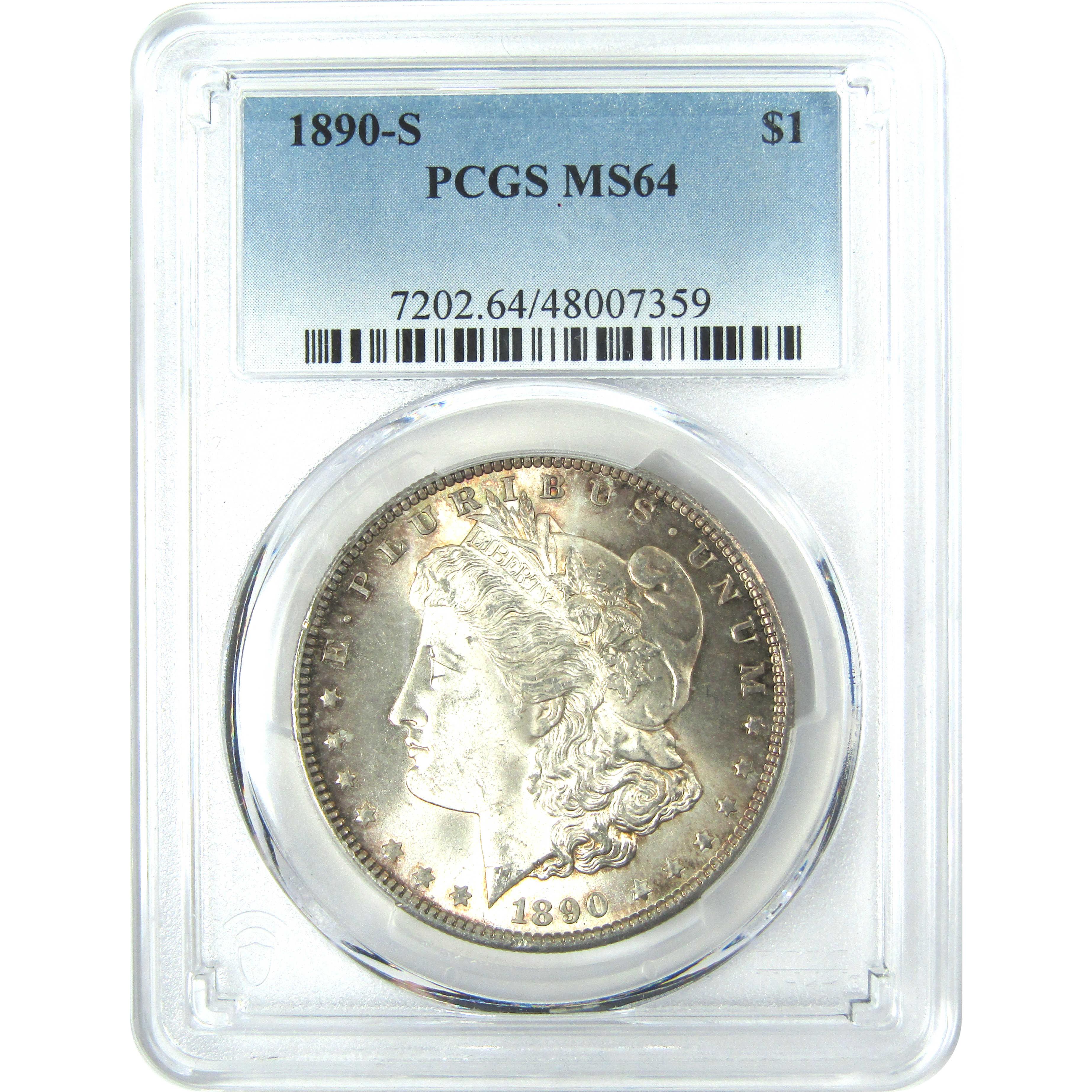 1890 S Morgan Dollar MS 64 PCGS Silver $1 Uncirculated Coin SKU:I15980 - Morgan coin - Morgan silver dollar - Morgan silver dollar for sale - Profile Coins & Collectibles