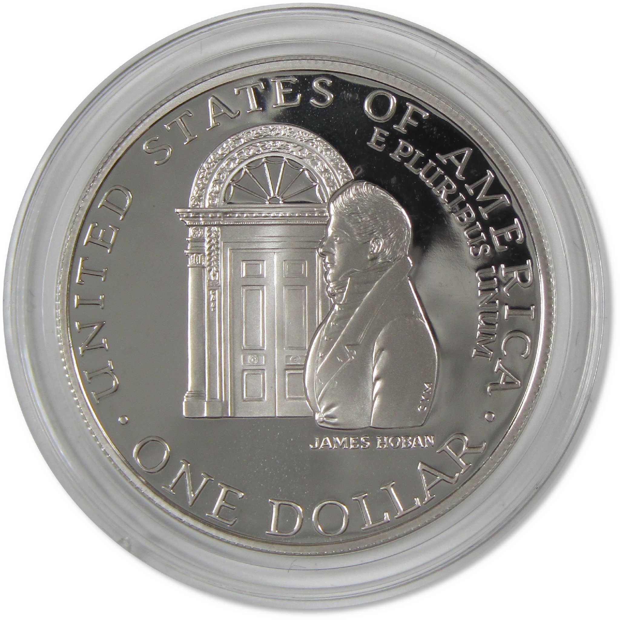 1992 W White House Commemorative Silver Dollar Proof $1 Coin OGP COA