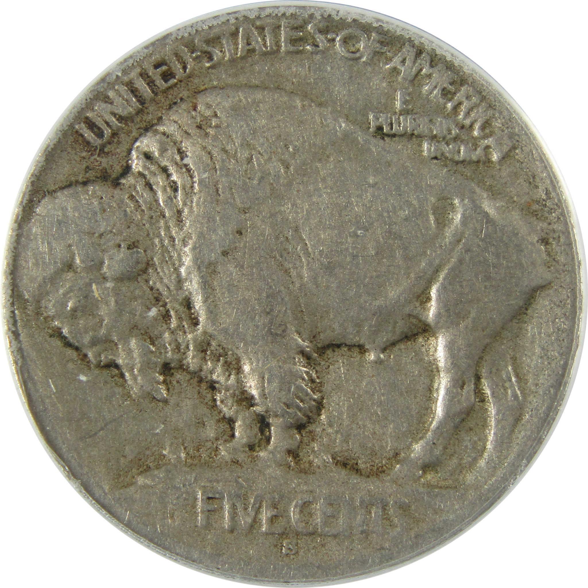1913 S Type 1 Indian Head Buffalo Nickel VF 20 ANACS 5c Coin SKU:CP560