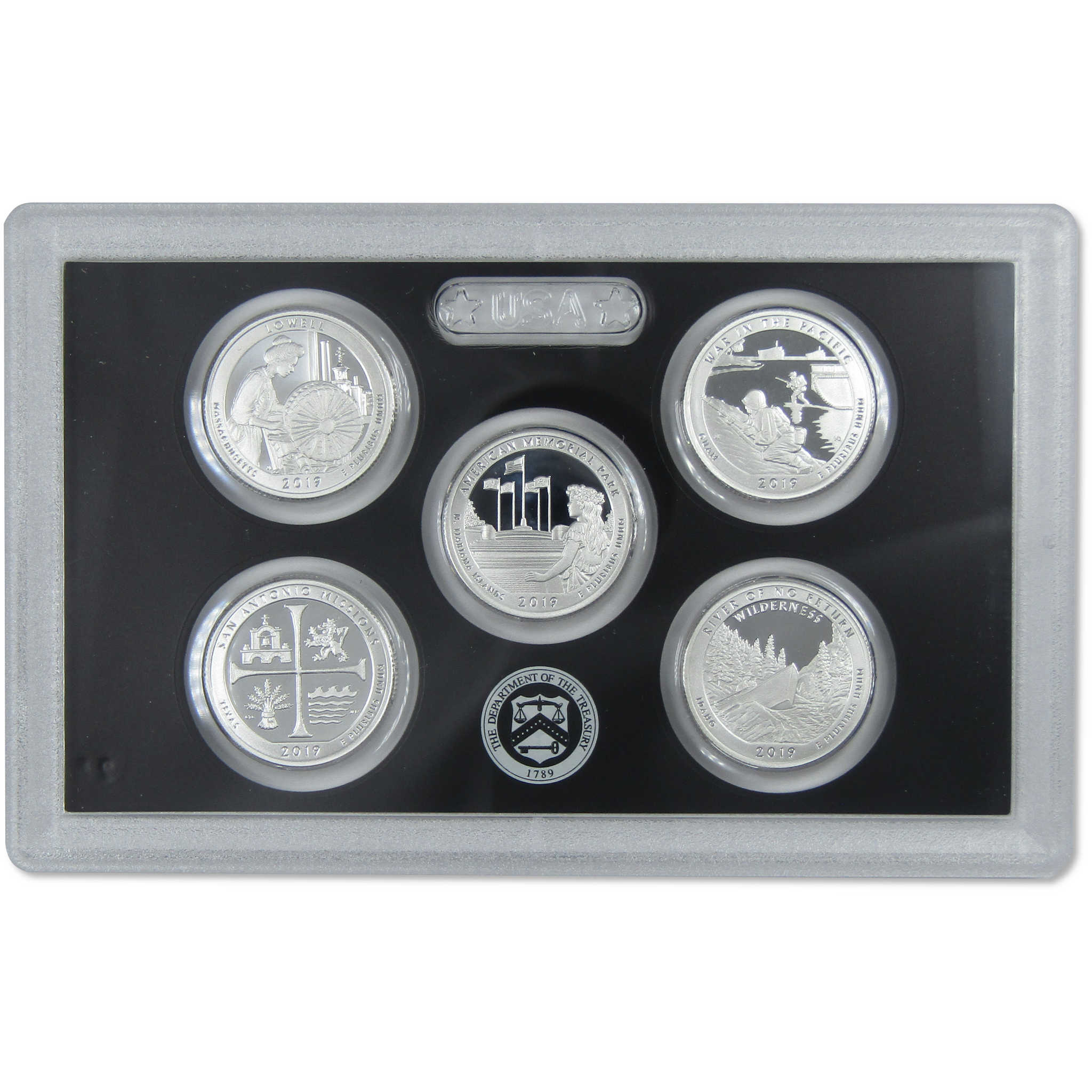 2019 America the Beautiful Quarter Silver Proof Set U.S. Mint OGP COA