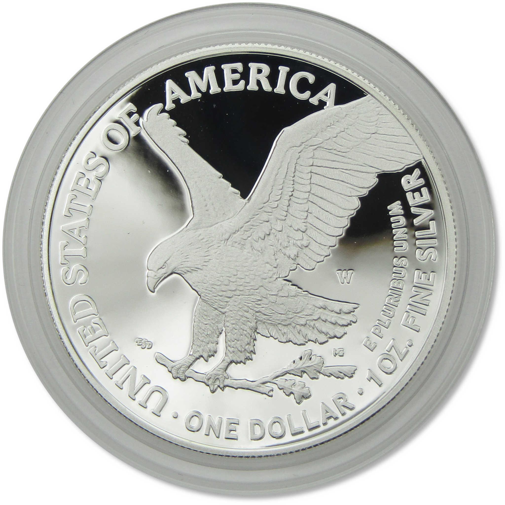 2022 W American Silver Eagle Proof $1 Coin Collectible OGP COA