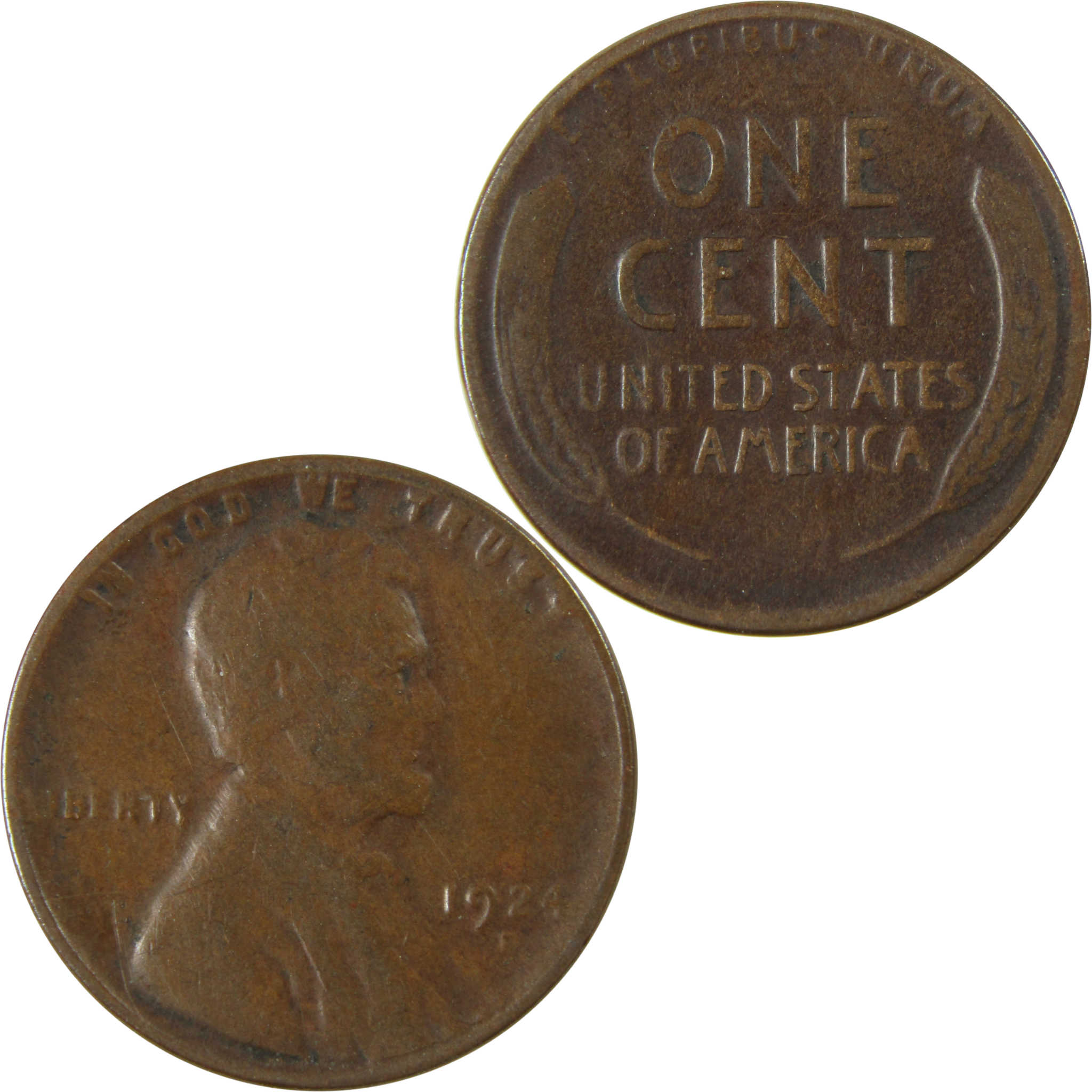 1924 D Lincoln Wheat Cent VG Very Good Penny 1c Coin SKU:I26305