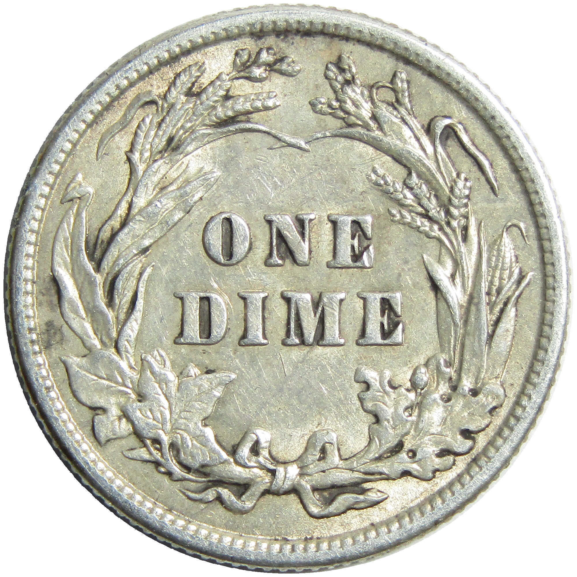 1911 Barber Dime AU About Uncirculated Silver 10c Coin SKU:I12871