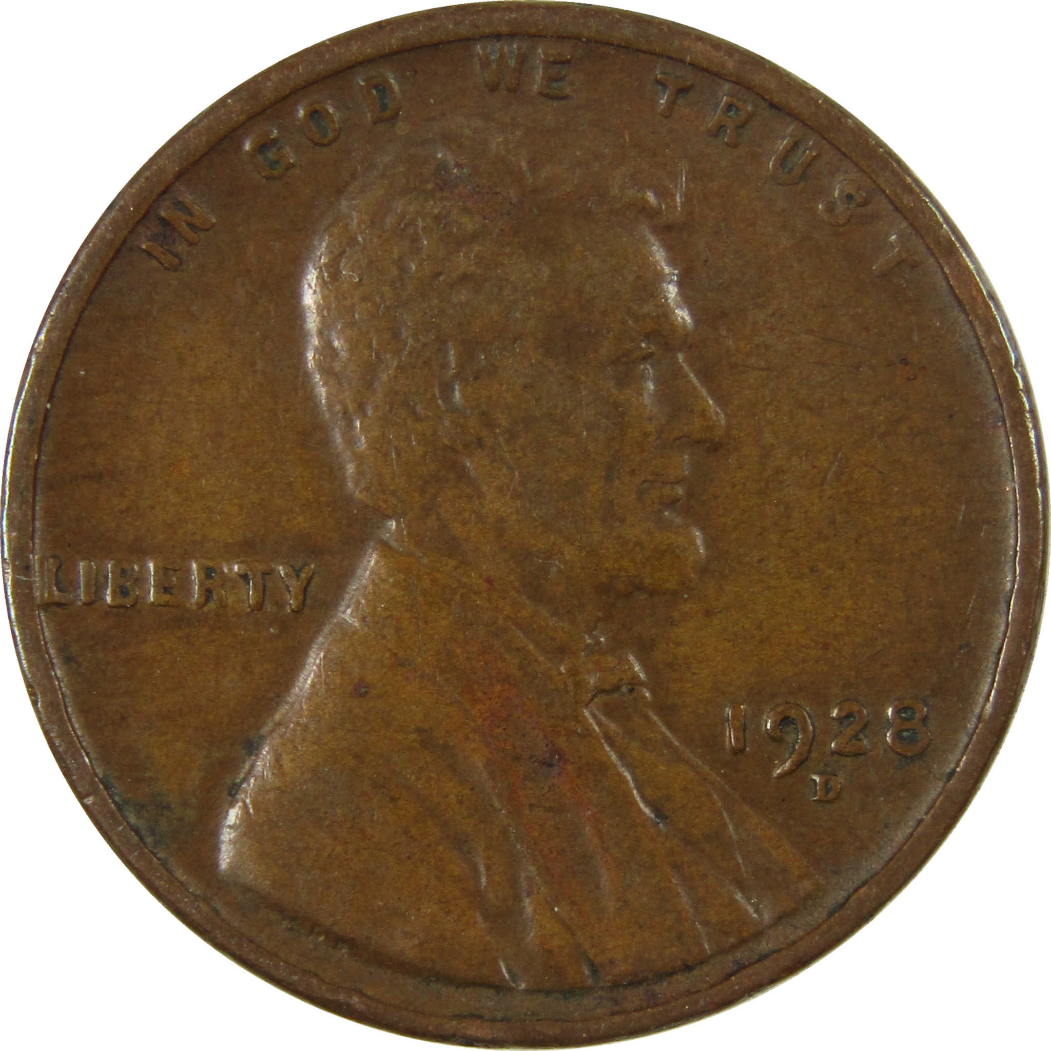 1928 D Lincoln Wheat Cent VF Very Fine Penny 1c Coin SKU:I27639