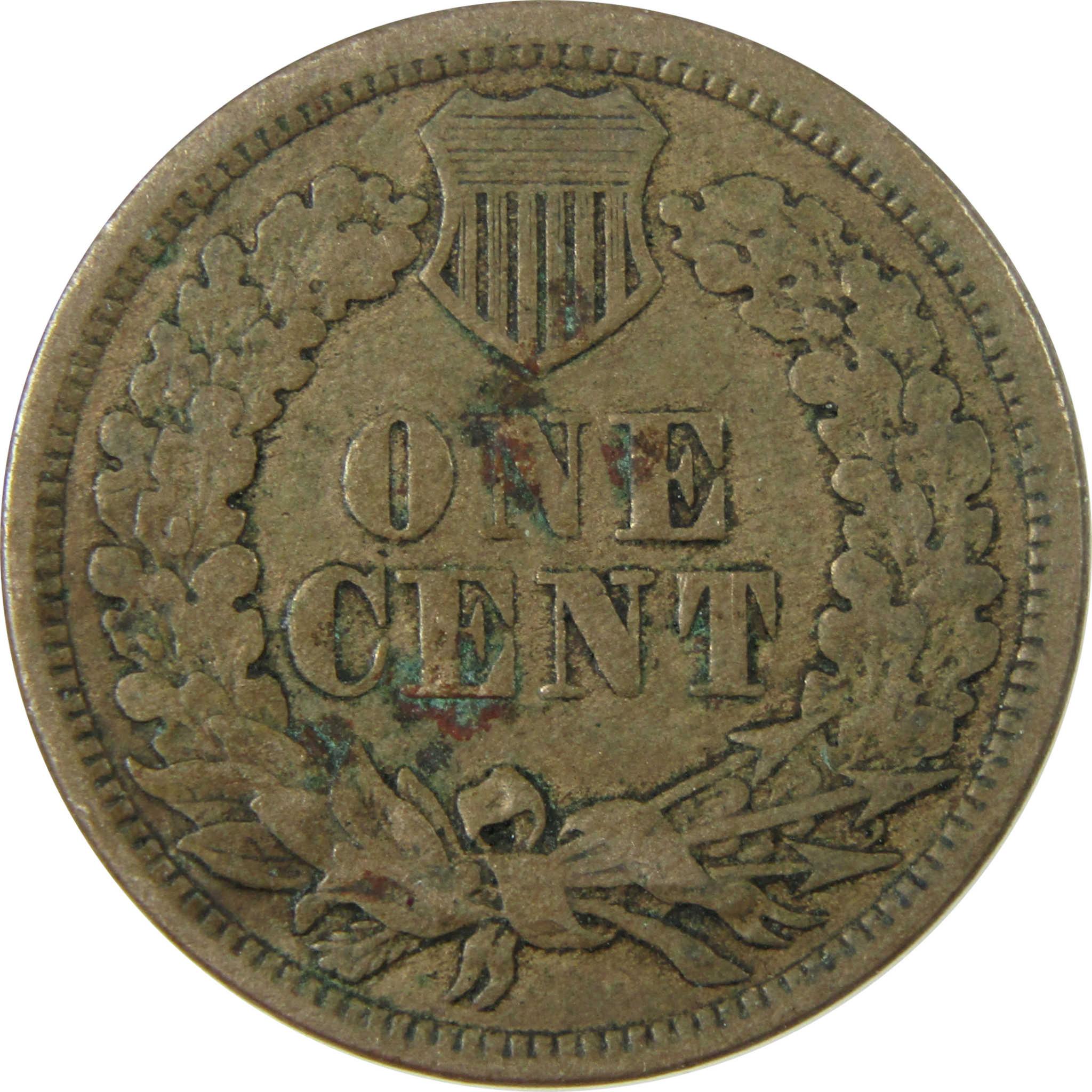 1862 Indian Head Cent VG Very Good Penny 1c Coin SKU:CP1230