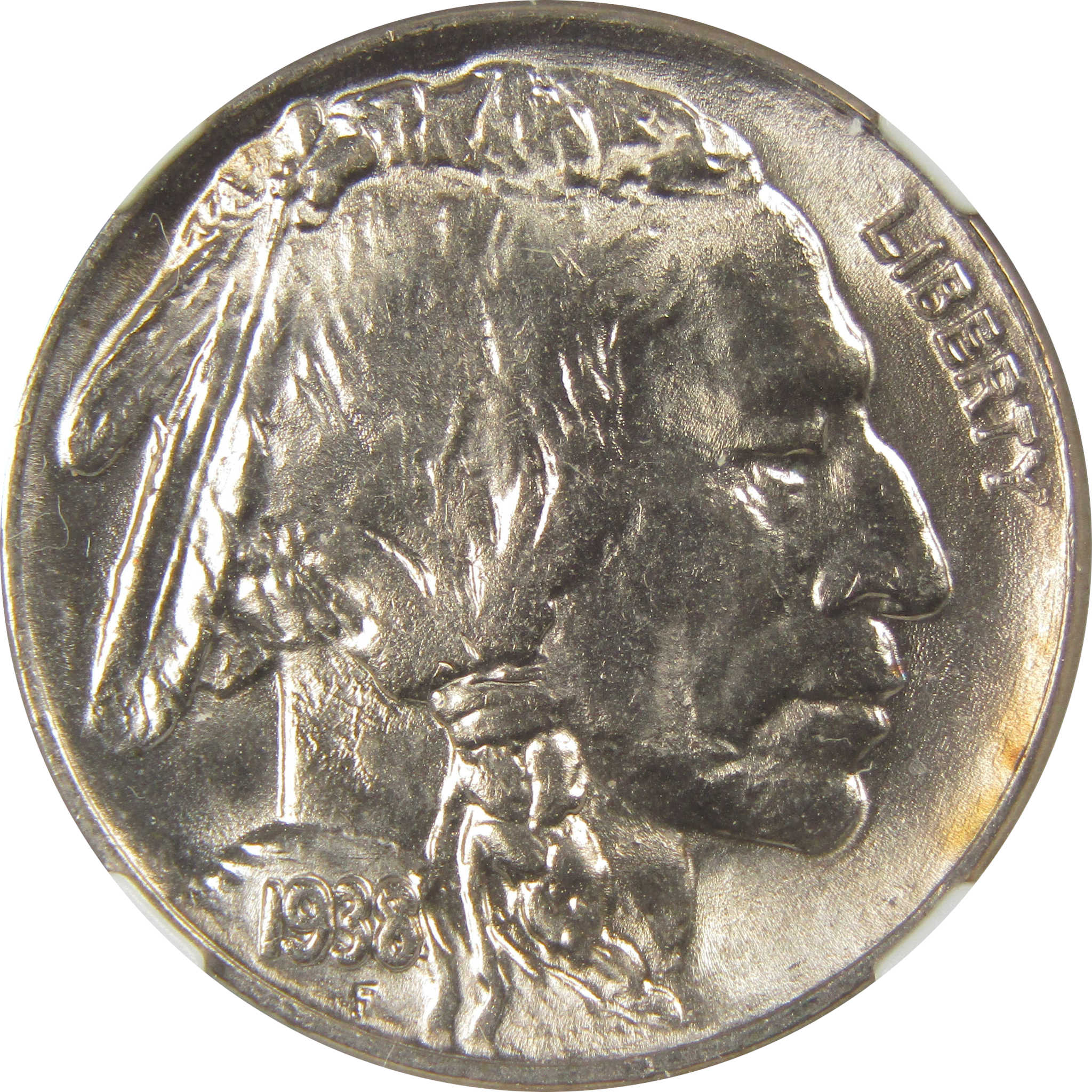 1938 D Indian Head Buffalo Nickel MS 67 NGC Bag Fragment SKU:I20545