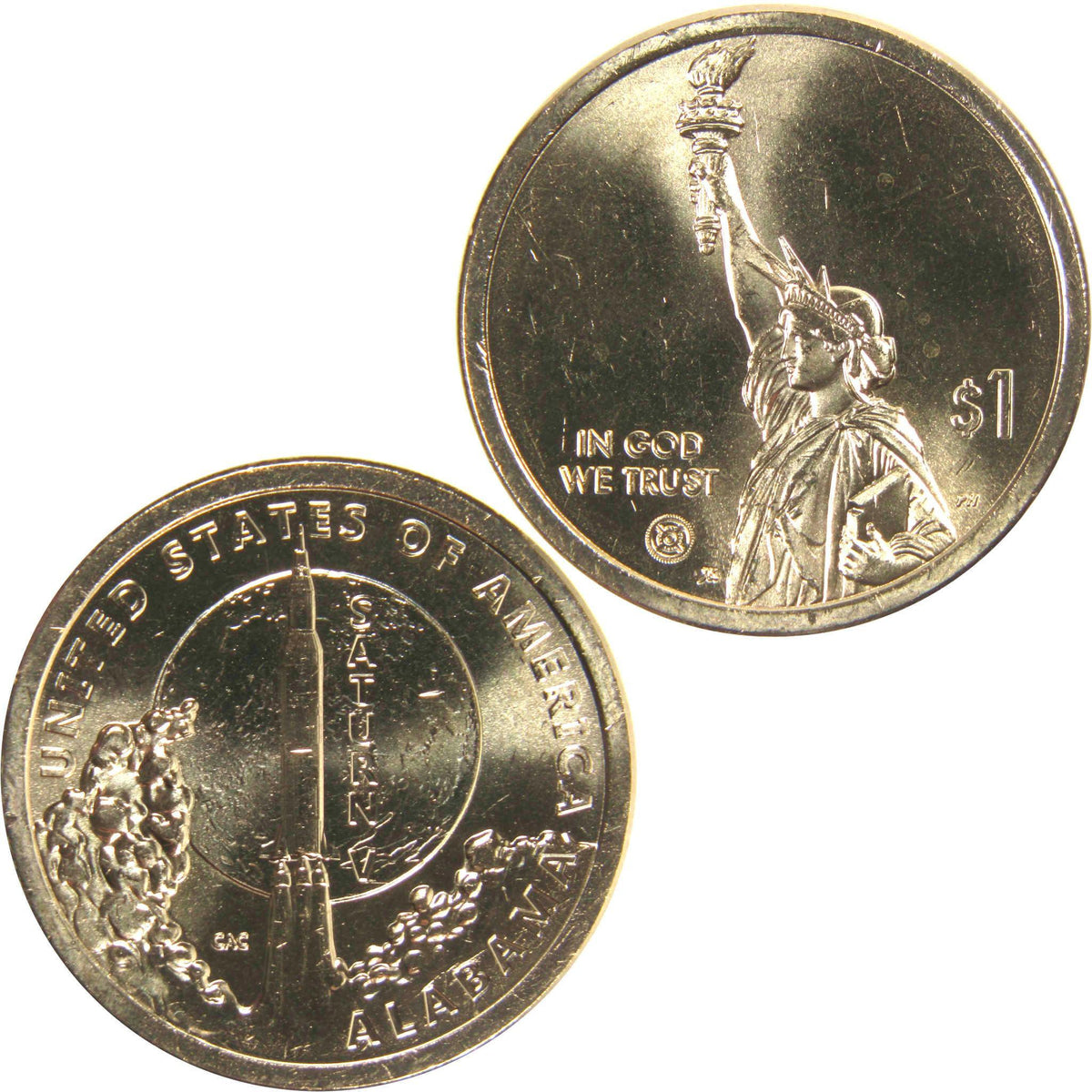 2024 D Alabama Saturn V Rocket American Innovation Dollar Uncirculated