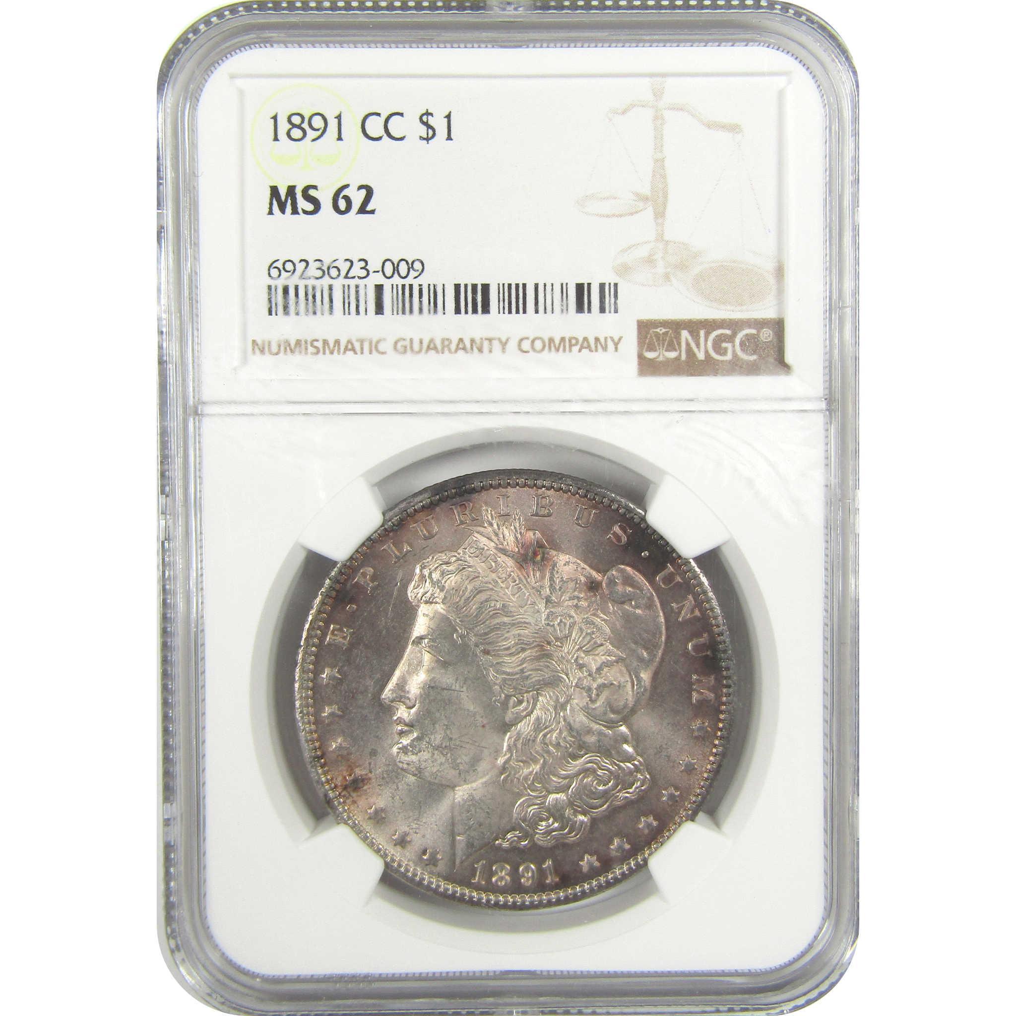 1891 CC Morgan Dollar MS 62 NGC Silver Uncirculated $1 Coin SKU:I19557 - Morgan coin - Morgan silver dollar - Morgan silver dollar for sale - Profile Coins & Collectibles