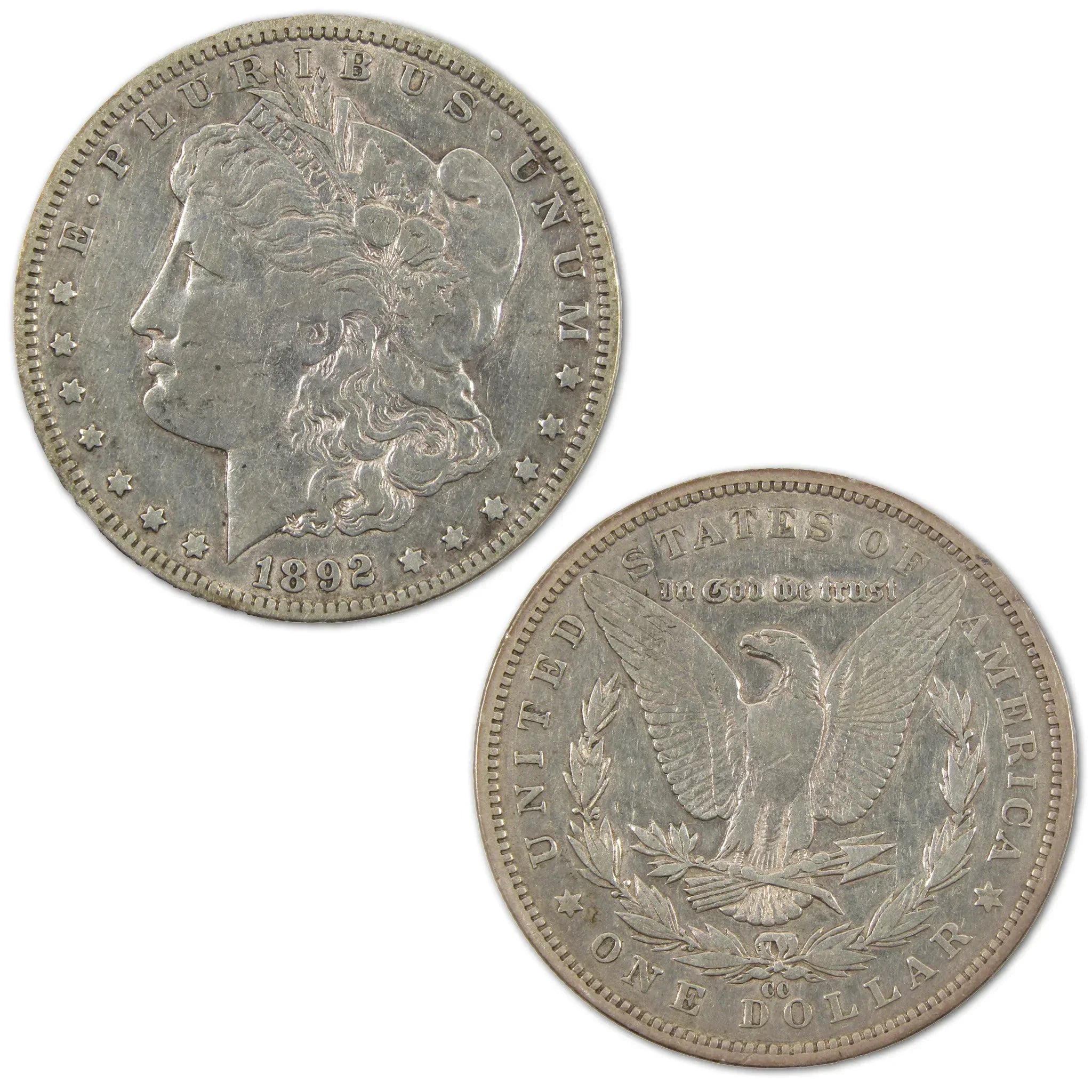 1892 CC Morgan Dollar XF EF Extremely Fine Details Silver SKU:I10763 - Morgan coin - Morgan silver dollar - Morgan silver dollar for sale - Profile Coins & Collectibles