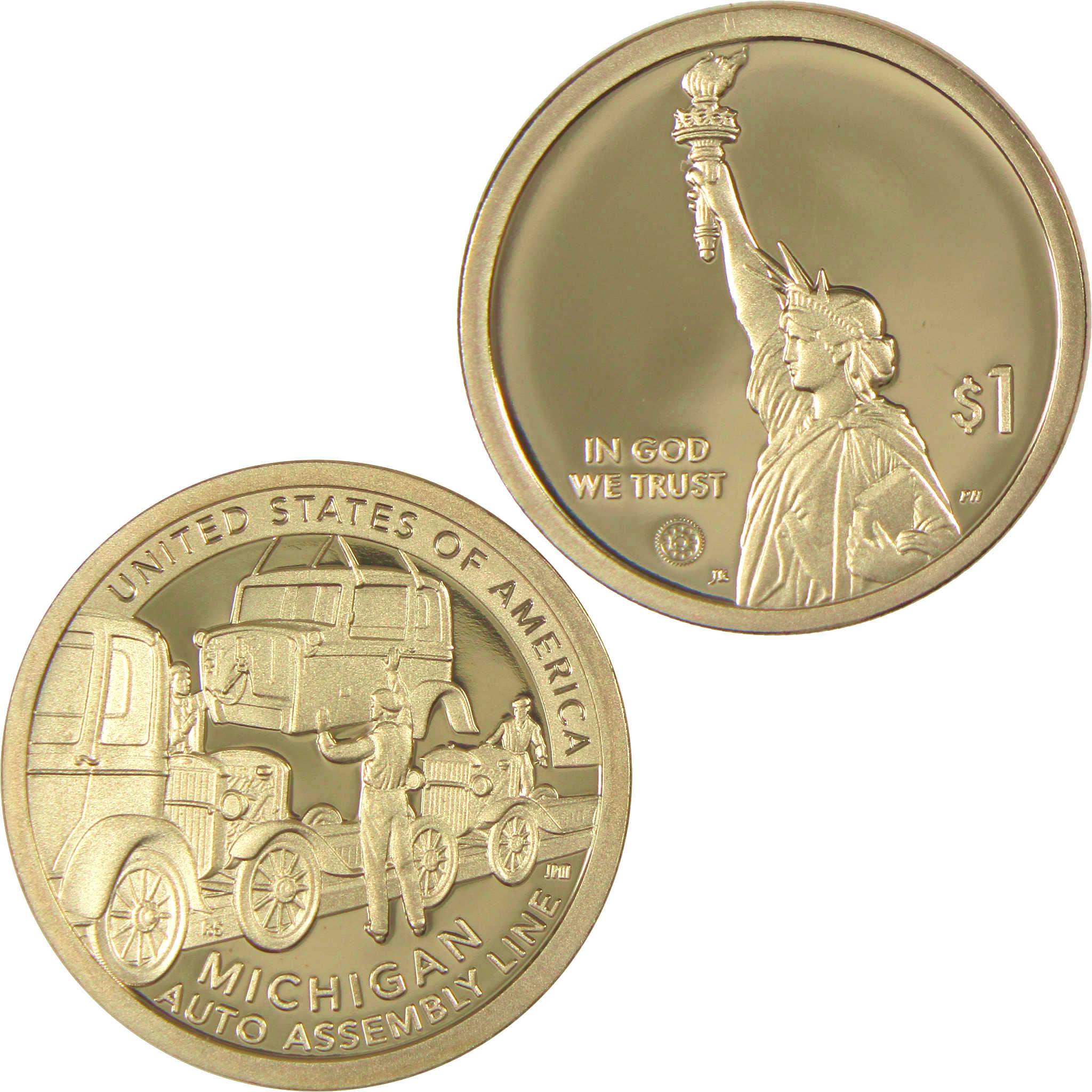 2025 S Auto Assembly Line American Innovation Dollar Proof $1 Coin