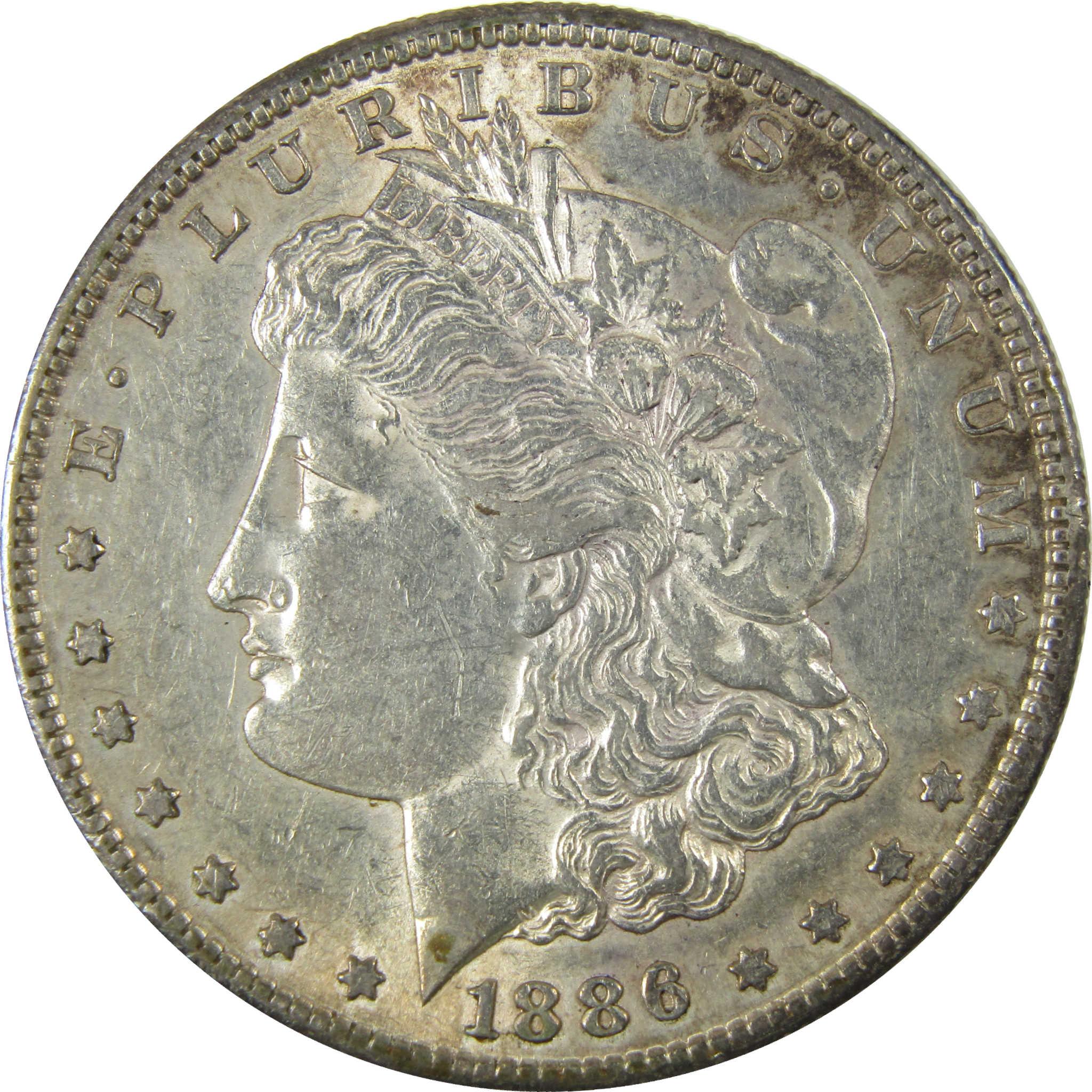 1886 S Morgan Silver Dollar XF EF Extremely Fine Details SKU:I28097 - Morgan coin - Morgan silver dollar - Morgan silver dollar for sale - Profile Coins & Collectibles
