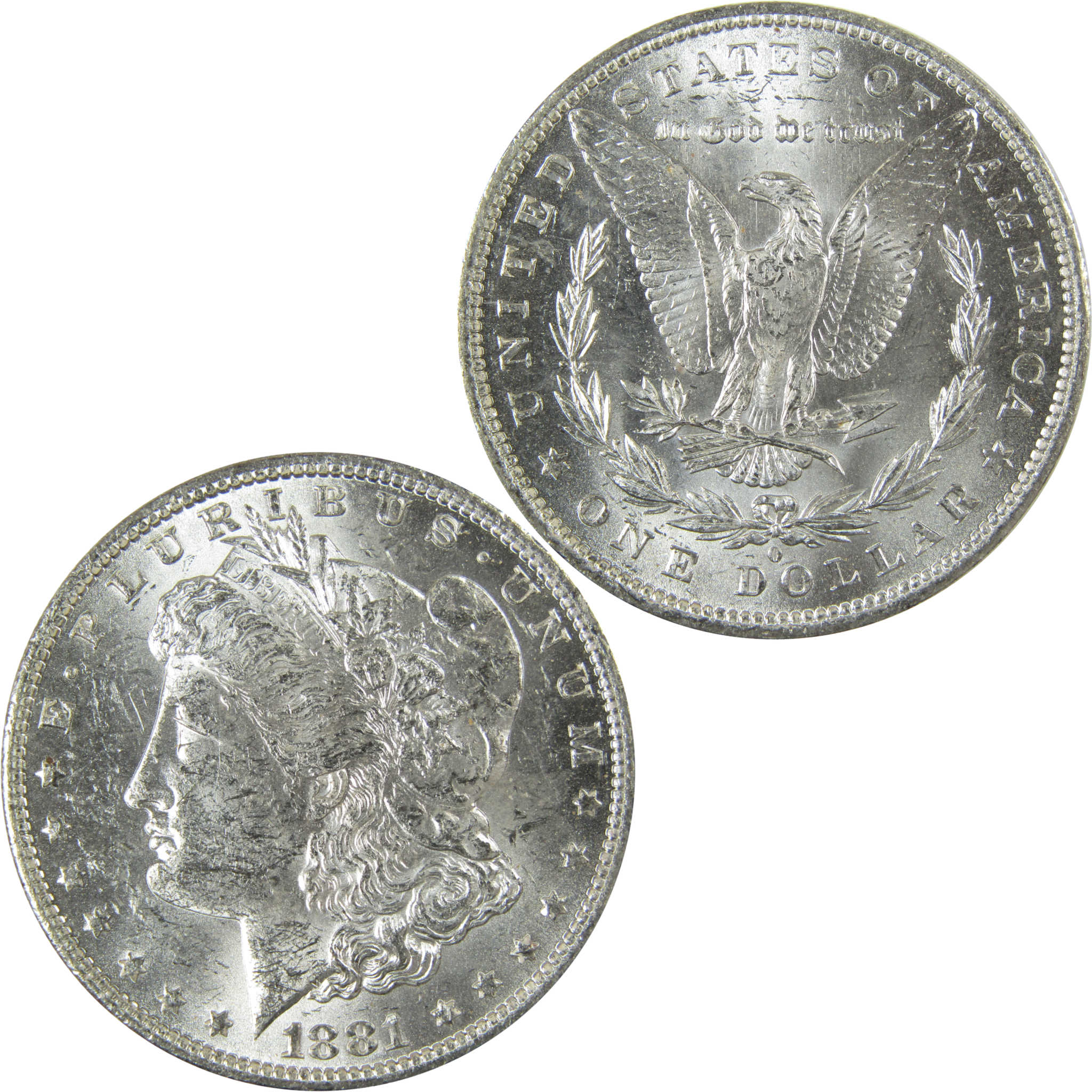 1881 O Morgan Silver Dollar Uncirculated Mint State $1 Coin SKU:I27703