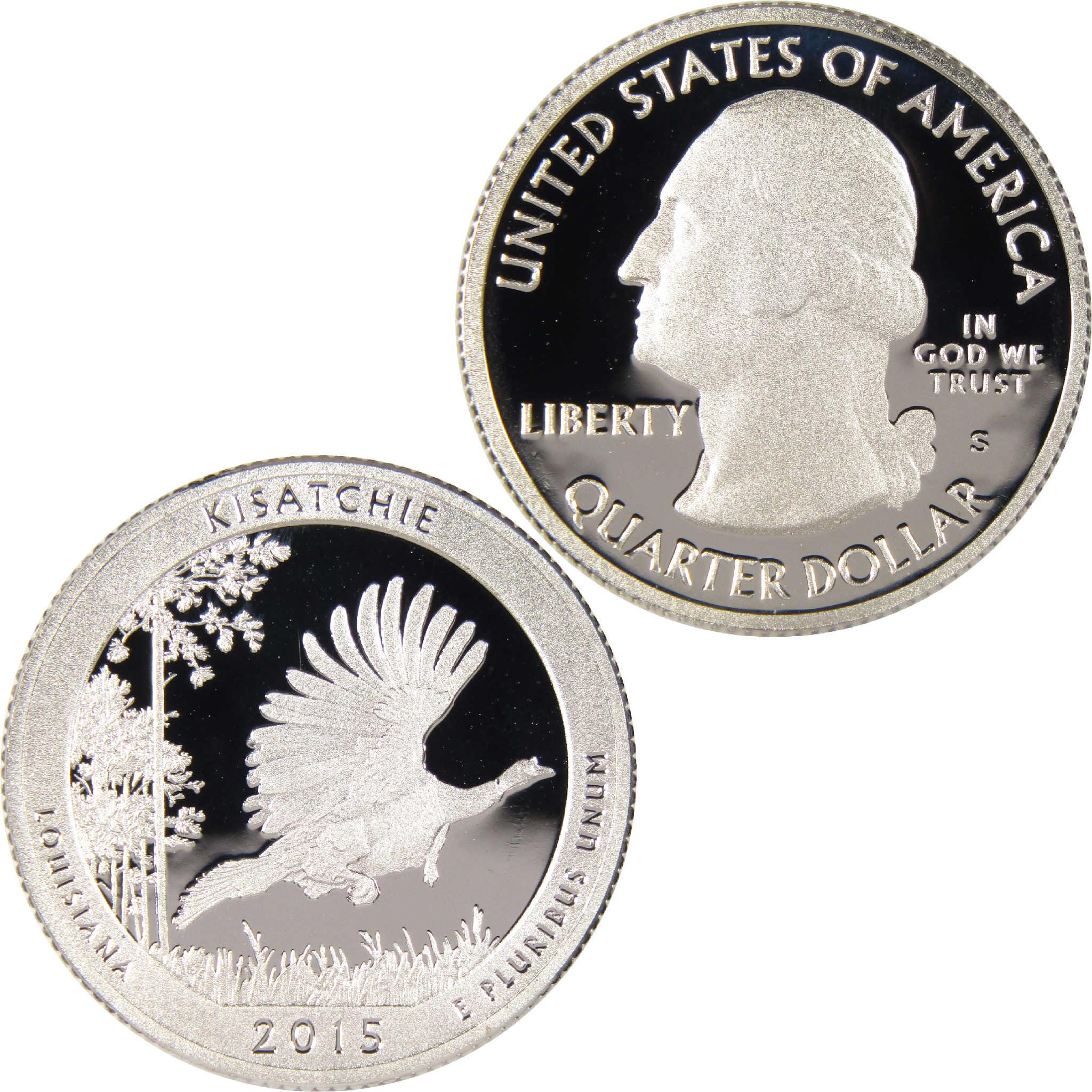 2015 S Kisatchie National Forest Quarter Silver Proof 25c Coin