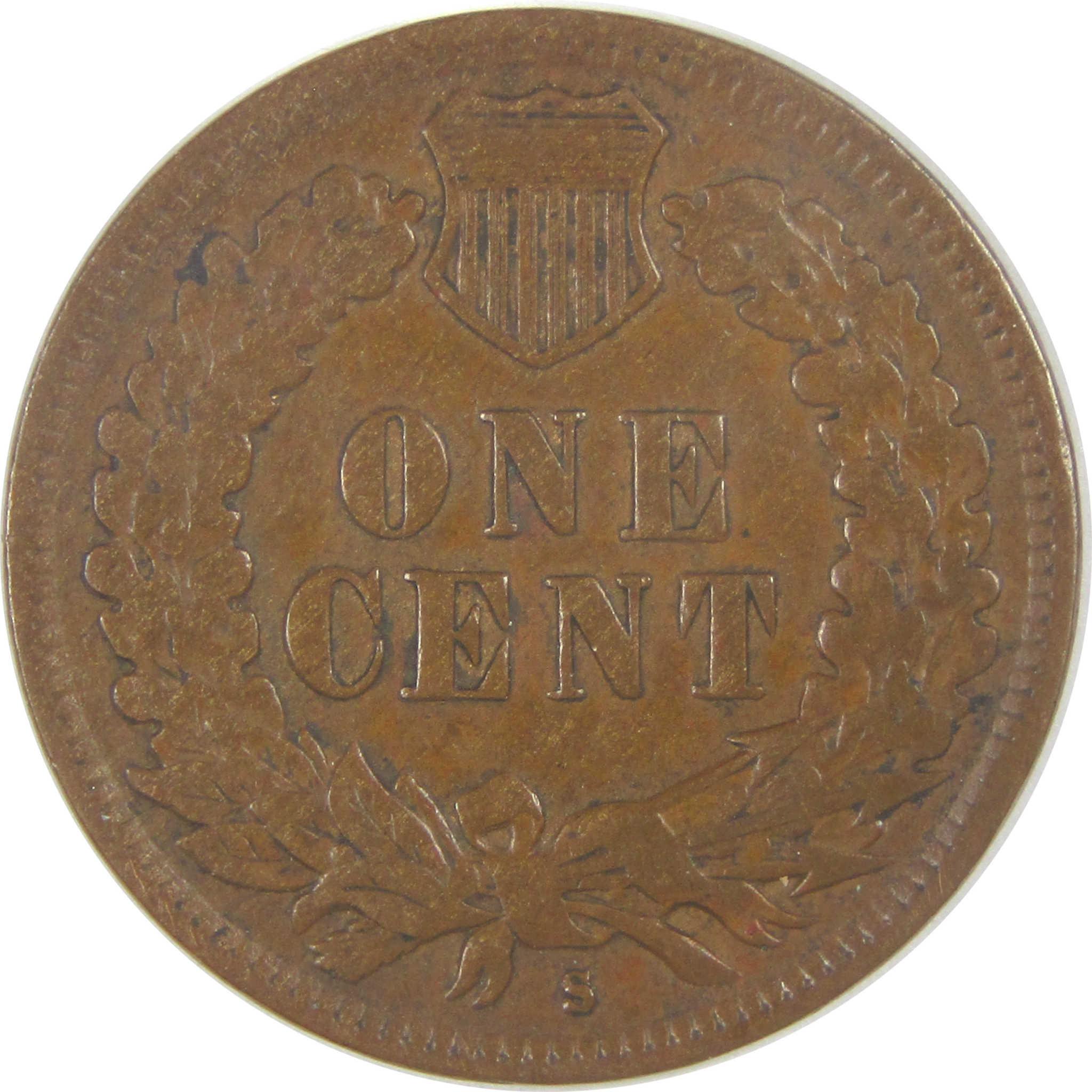 1908 S Indian Head Cent VF Very Fine Details Penny 1c Coin SKU:I16852