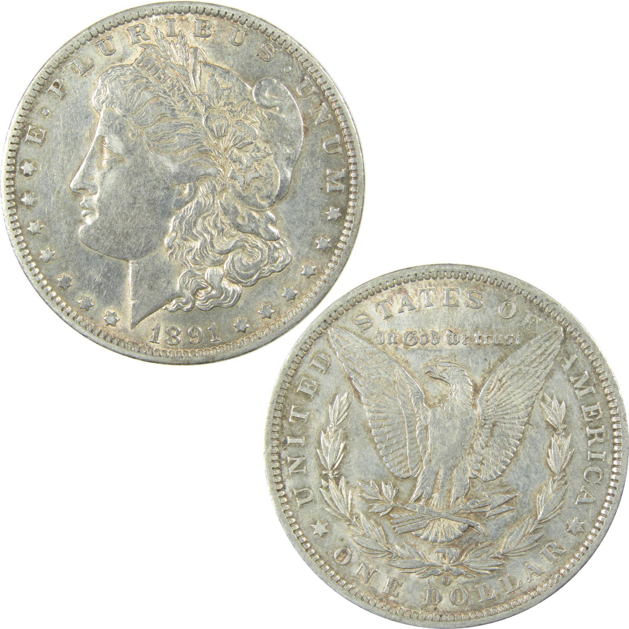 1891 O Morgan Silver Dollar AU About Uncirculated Details SKU:I24622 - Morgan coin - Morgan silver dollar - Morgan silver dollar for sale - Profile Coins & Collectibles