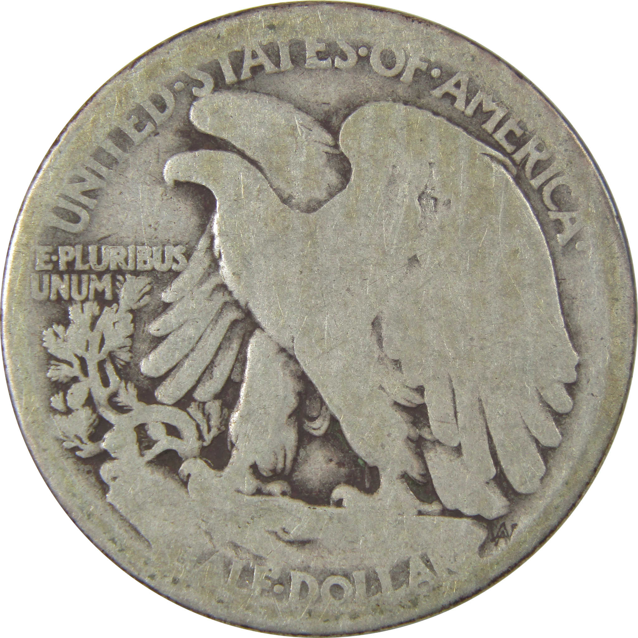 1917 S Obverse Liberty Walking Silver 50c AG About Good SKU:I24143