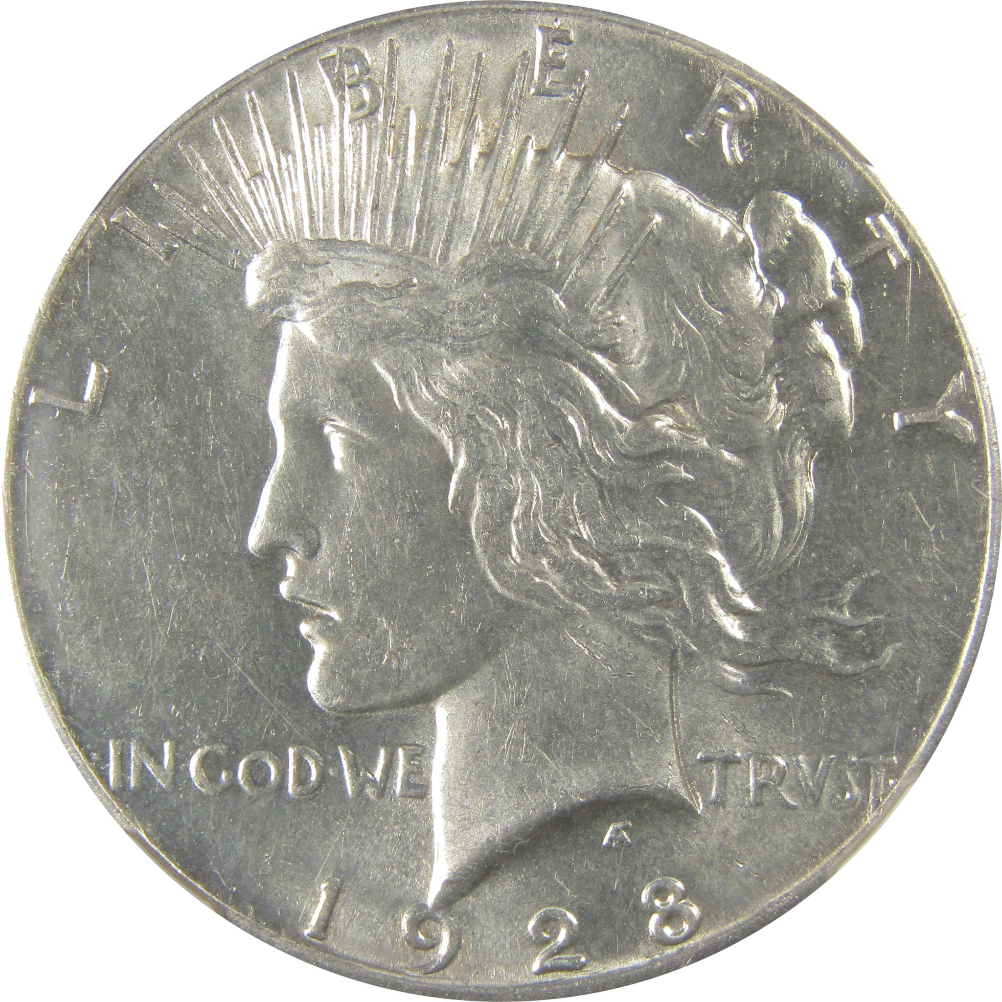 1928 Peace Dollar AU 55 NGC Silver $1 Coin Collectible SKU:I23600