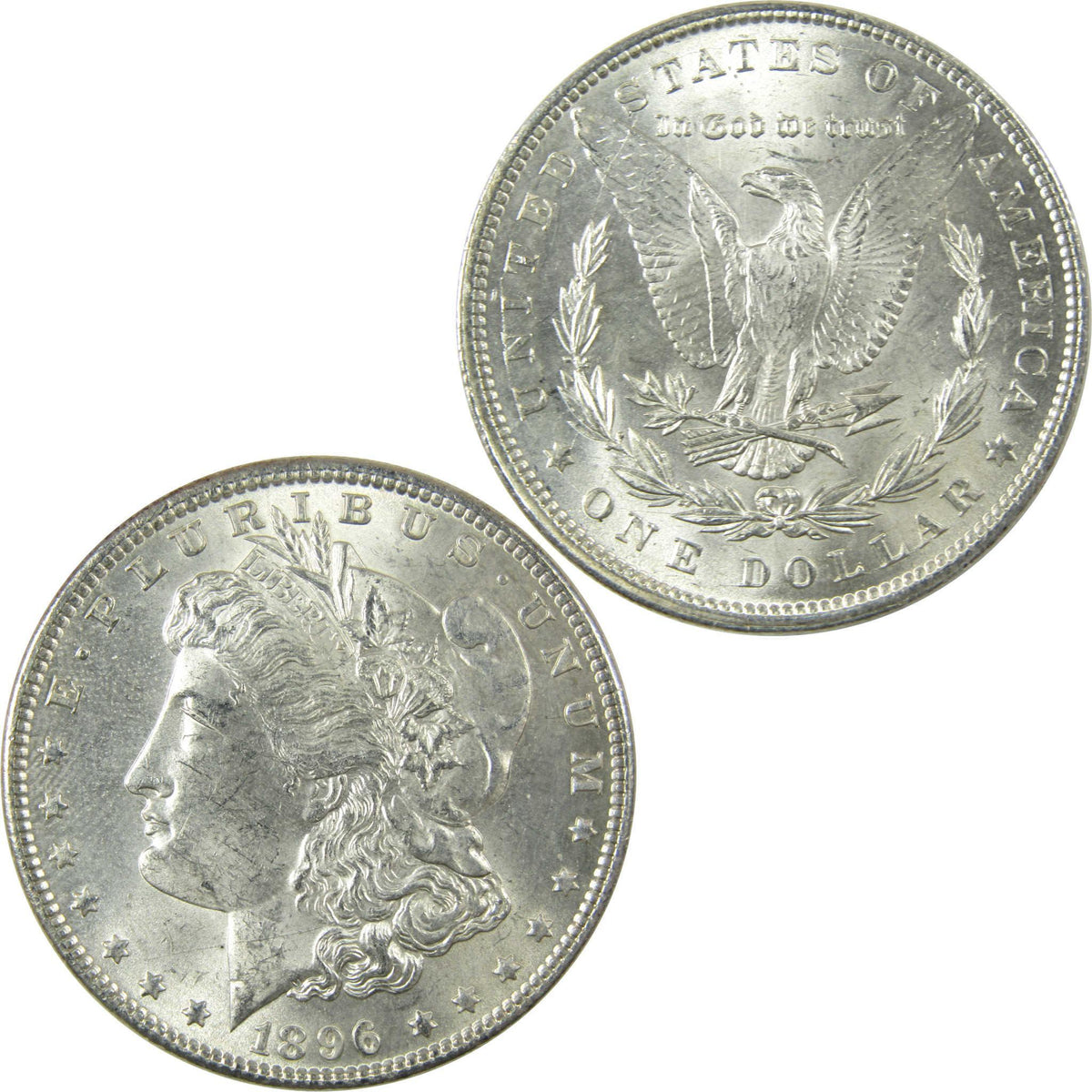 1896 Morgan Silver Dollar Uncirculated Mint State $1 Coin SKU:I25264 - Morgan coin - Morgan silver dollar - Morgan silver dollar for sale - Profile Coins & Collectibles
