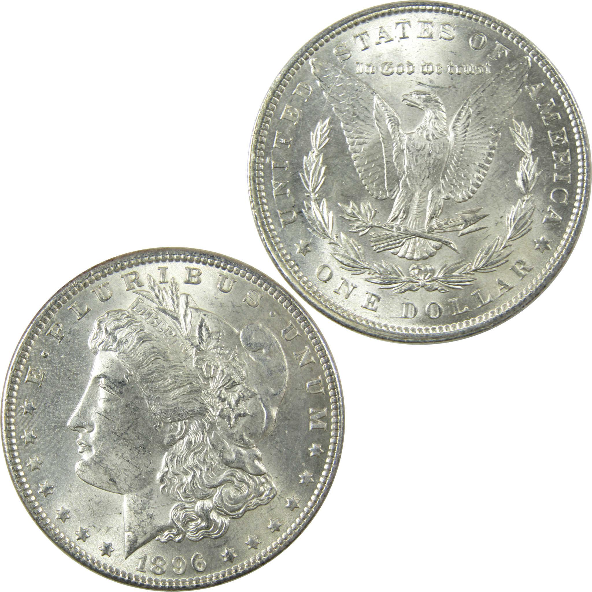 1896 Morgan Silver Dollar Uncirculated Mint State $1 Coin SKU:I25264 - Morgan coin - Morgan silver dollar - Morgan silver dollar for sale - Profile Coins & Collectibles