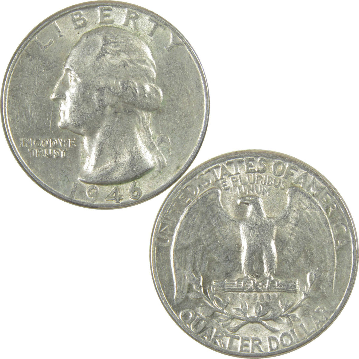 1946 Washington Silver Quarter AU About Uncirculated 25c Coin