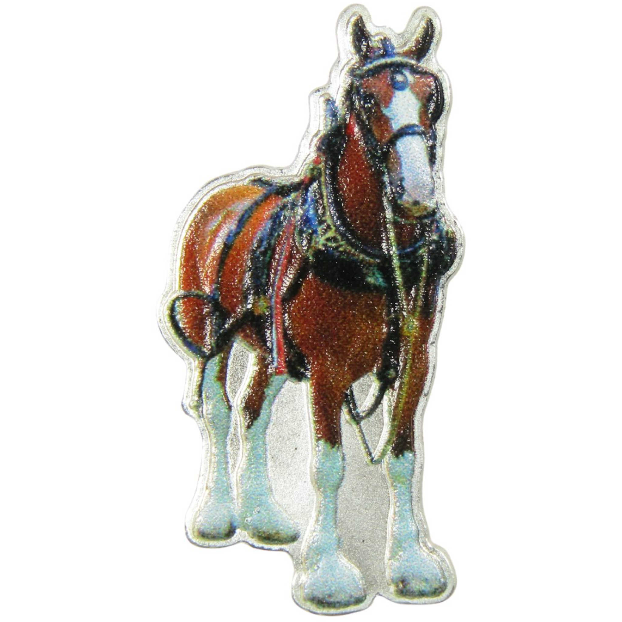 Budweiser Autumn Clydesdale 1/10 g .999 Silver Bar Collectible
