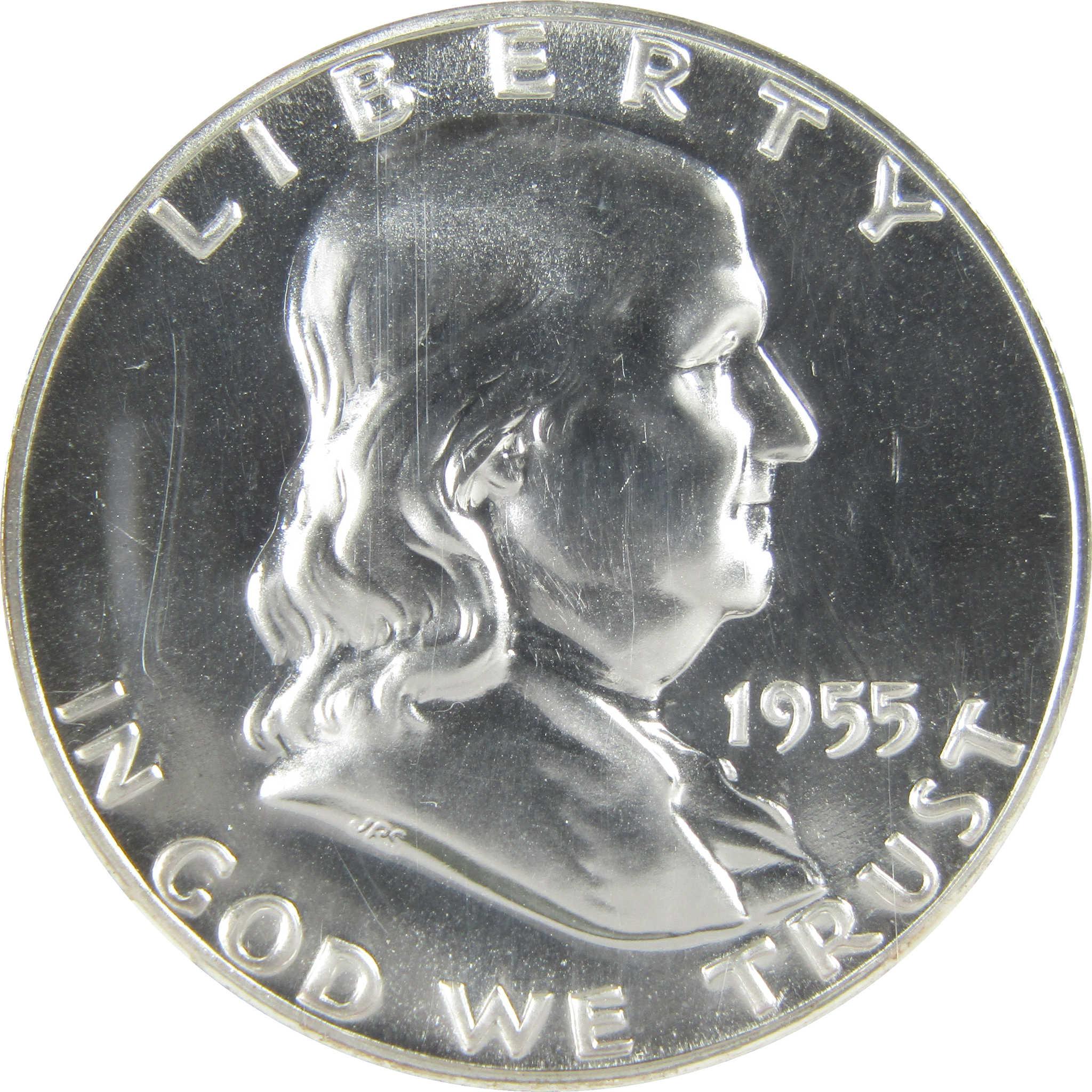 1955 Franklin Silver Half Dollar PF 68 NGC Proof 50c Coin SKU:I27399