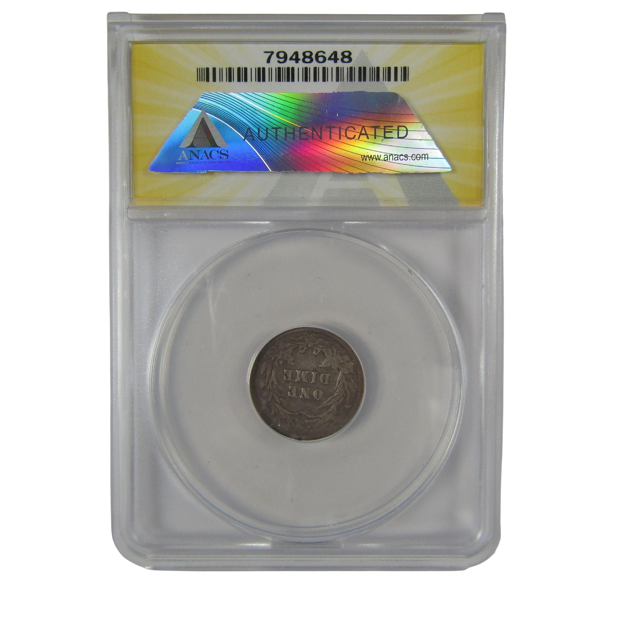 1901 S Barber Dime F 15 ANACS Silver 10c Coin SKU:I23025