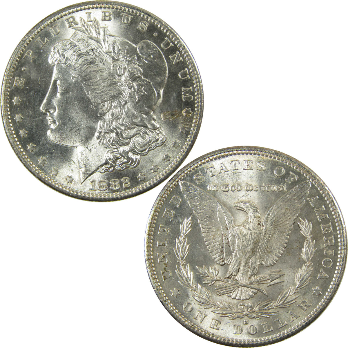1882 S Morgan Silver Dollar Uncirculated Mint State $1 Coin SKU:CP1727 - Morgan coin - Morgan silver dollar - Morgan silver dollar for sale - Profile Coins & Collectibles